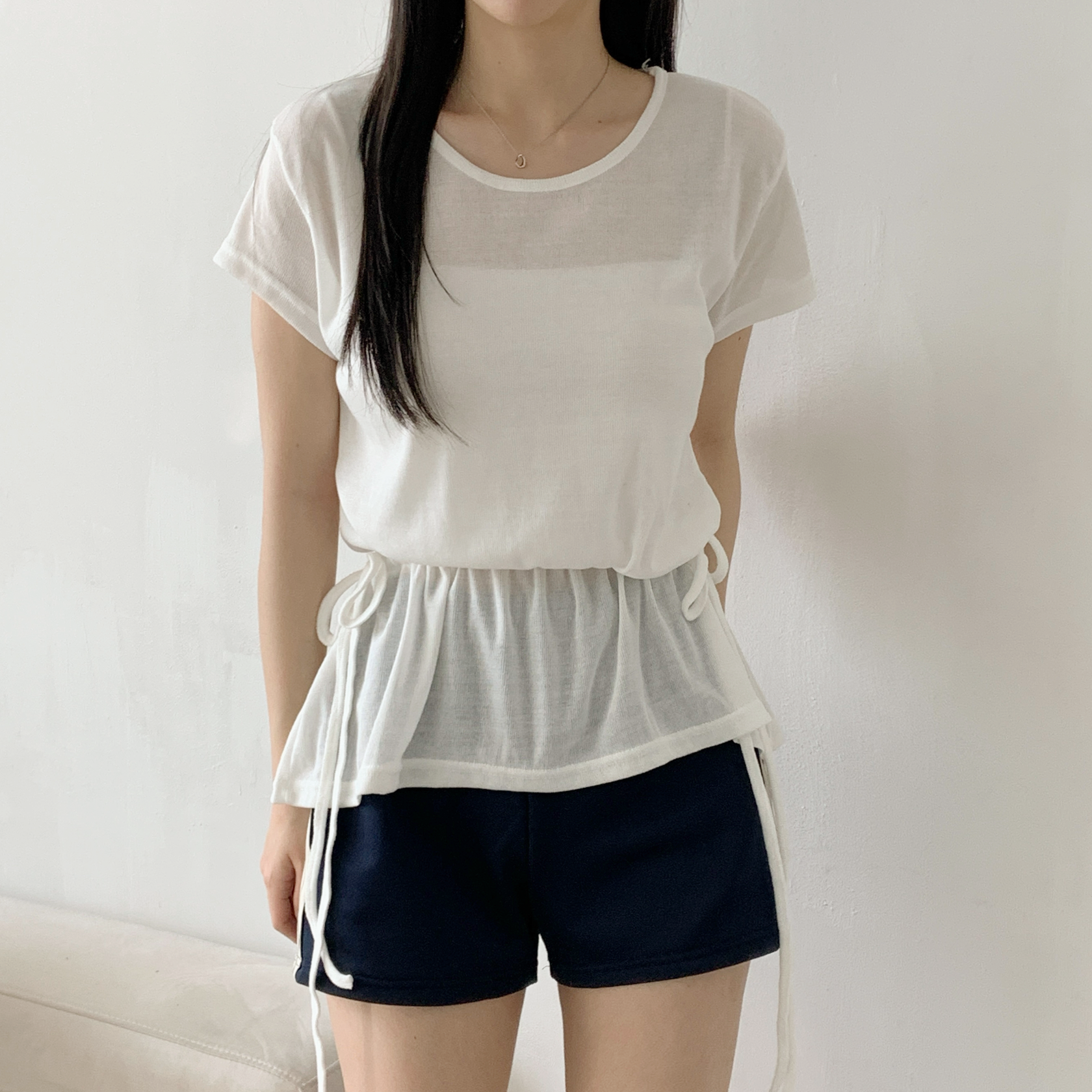 ドローストリングルーズ夏Tシャツ | 詳細画像22