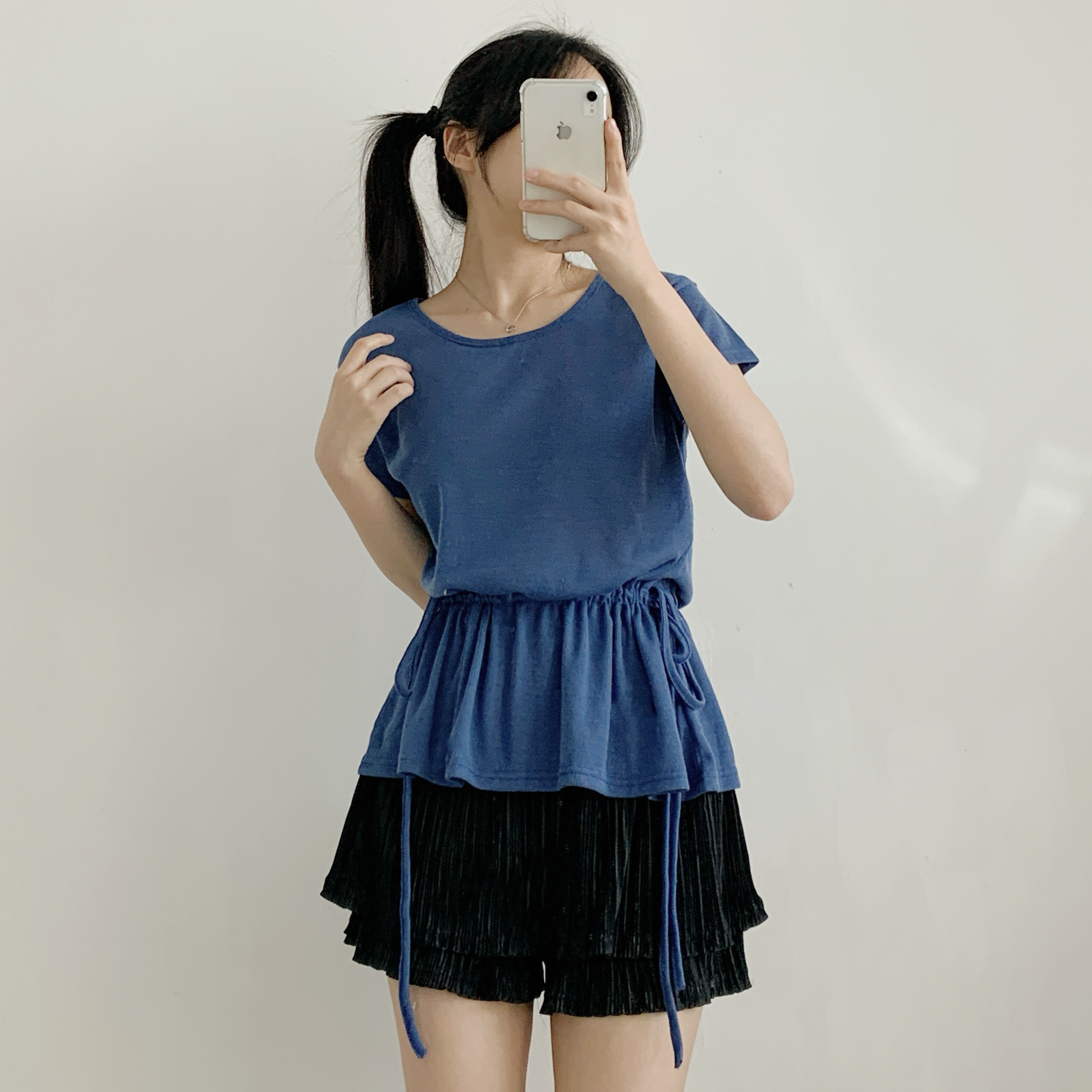 ドローストリングルーズ夏Tシャツ | 詳細画像6