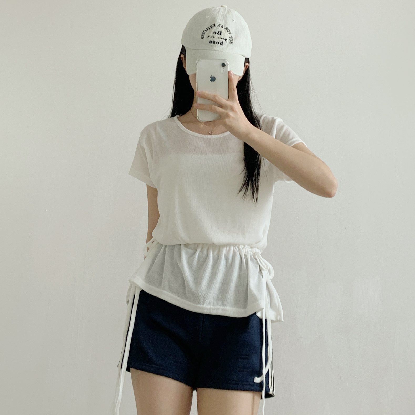 ドローストリングルーズ夏Tシャツ | 詳細画像15