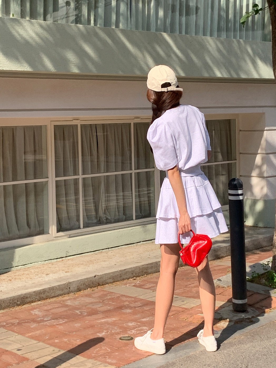 ティアードパフスリーブセットアップスカートパンツ | 詳細画像10