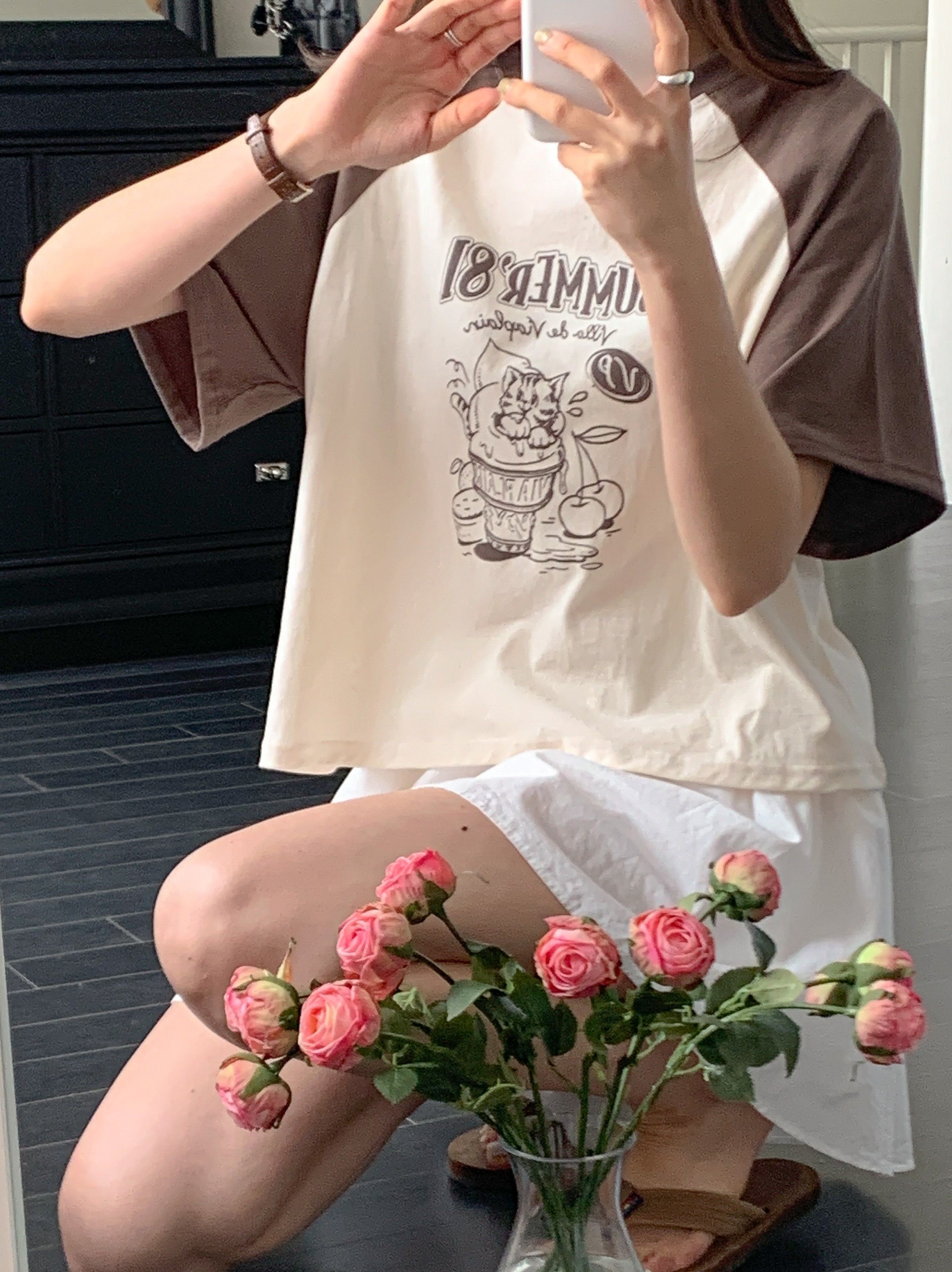 ラグランプリントTシャツ | 詳細画像2