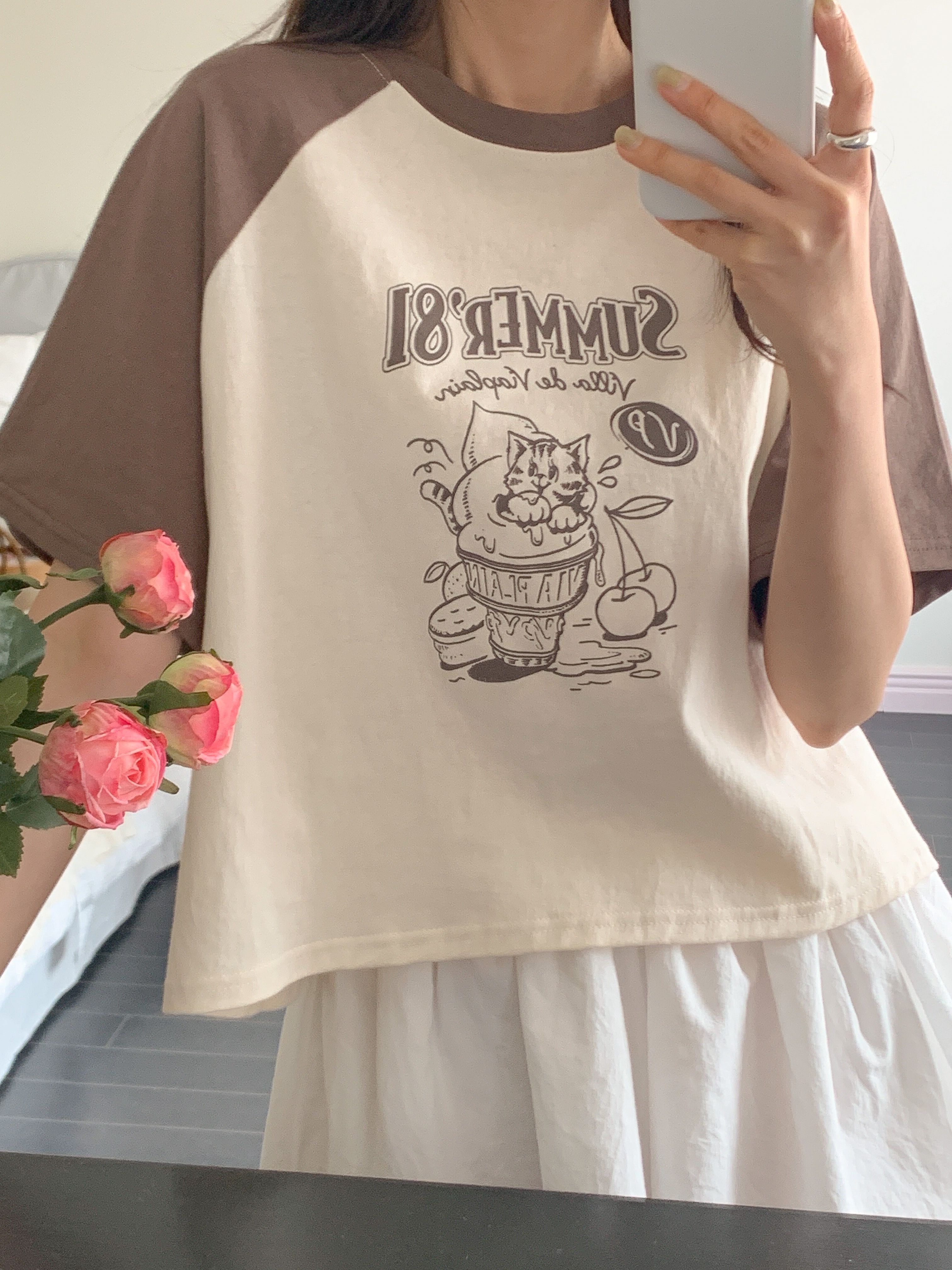 ラグランプリントTシャツ | 詳細画像7
