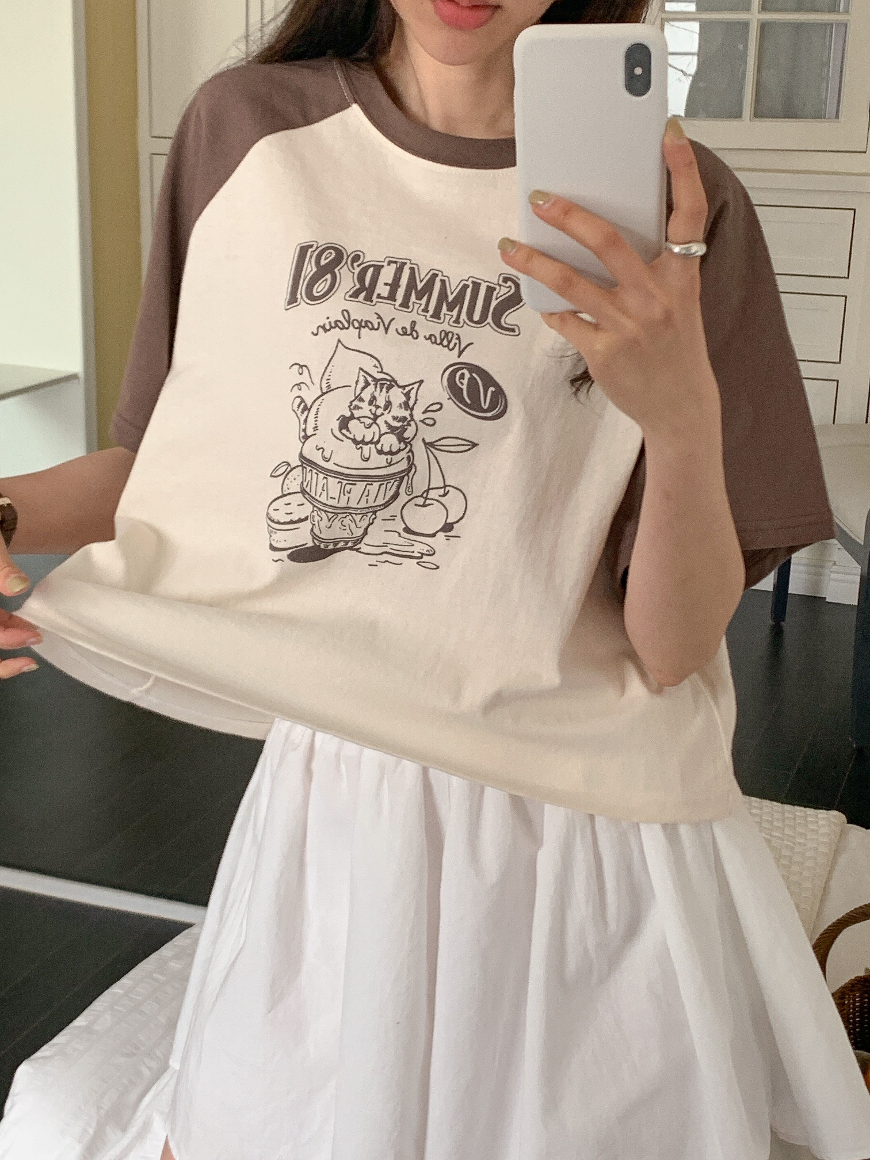 ラグランプリントTシャツ | 詳細画像9