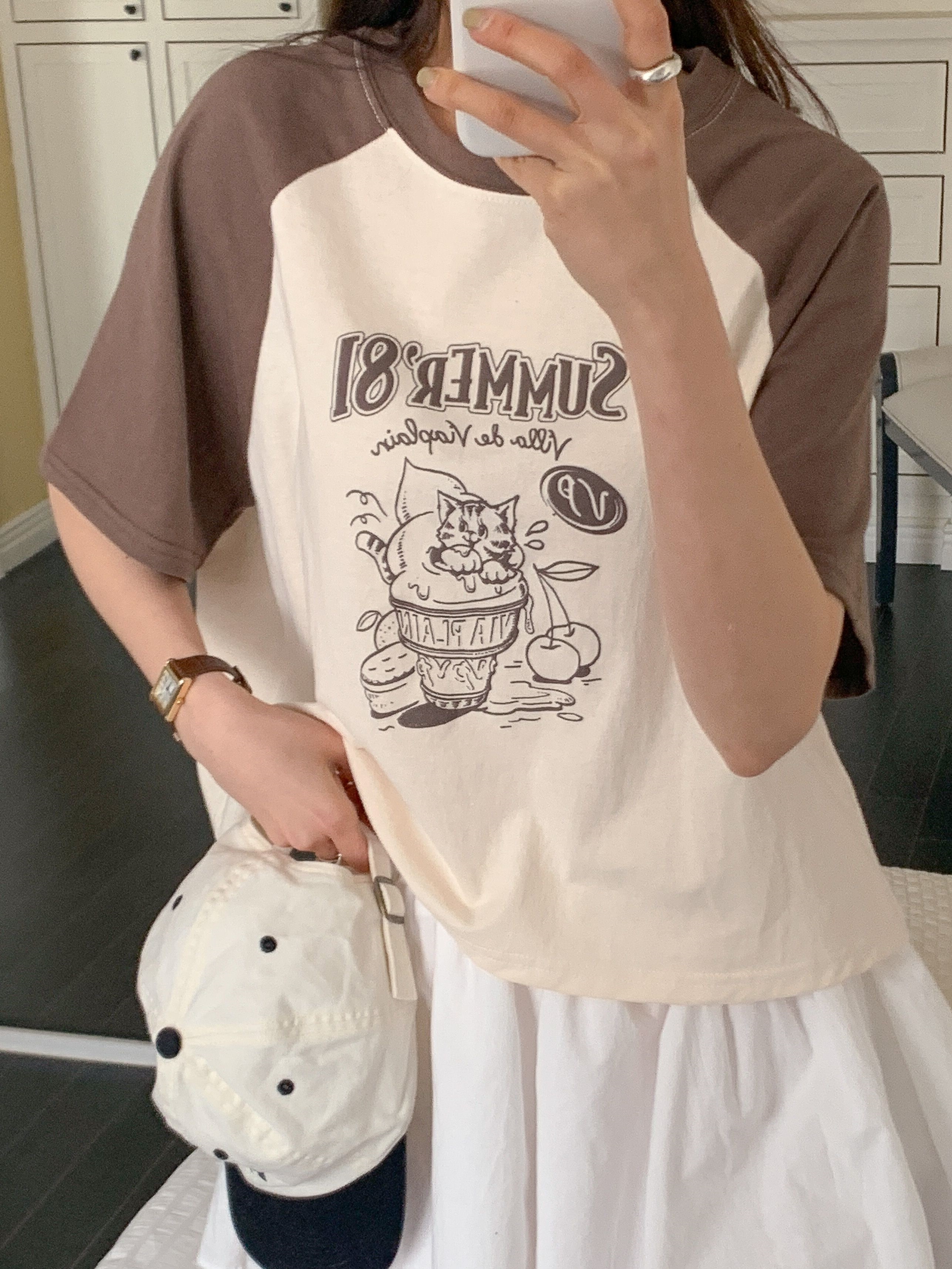 ラグランプリントTシャツ | 詳細画像14