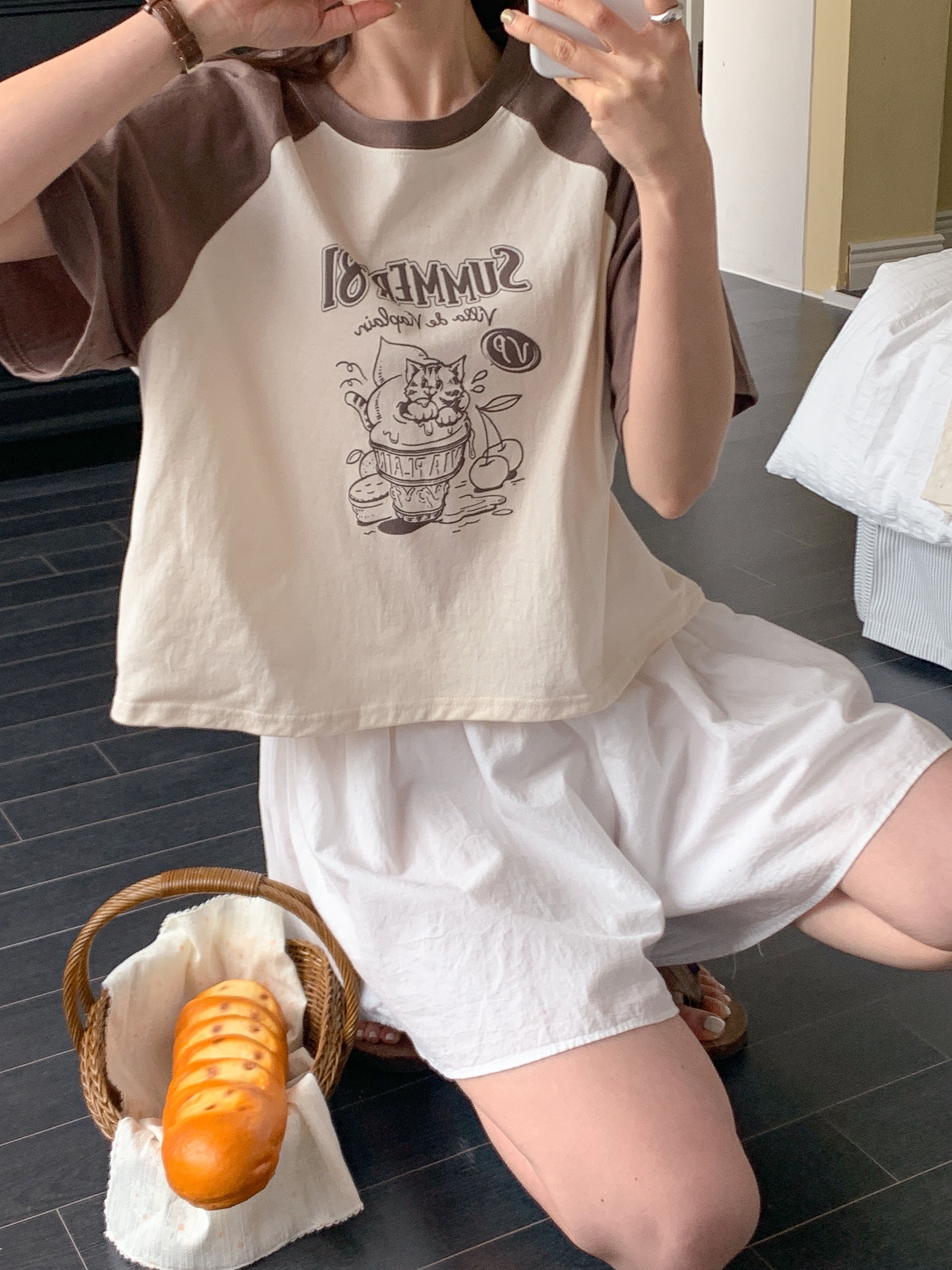 ラグランプリントTシャツ | 詳細画像15