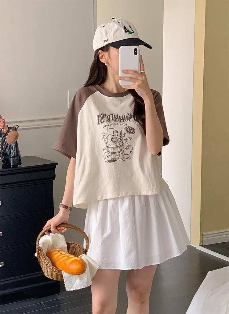 ラグランプリントTシャツ | 詳細画像1