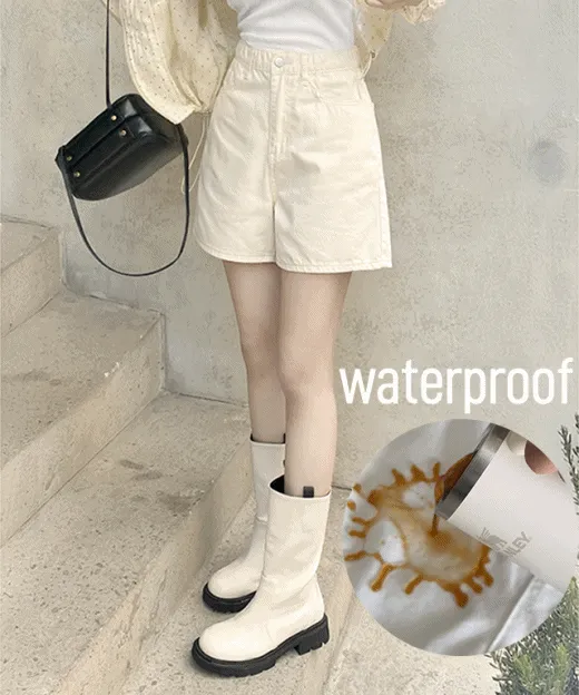 コットンウエストゴムAラインショートパンツ | woou | 詳細画像1