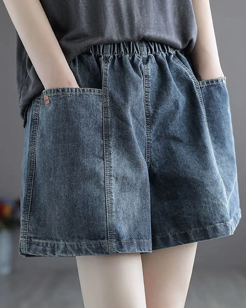 ショートウエストゴムデニムパンツ | KEECHEL | 詳細画像1