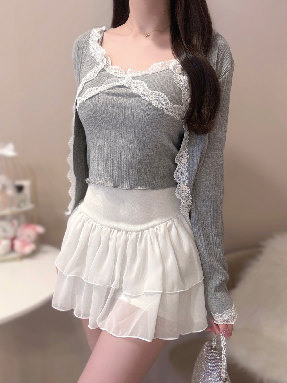 フリルティアードミニスカート | 詳細画像12