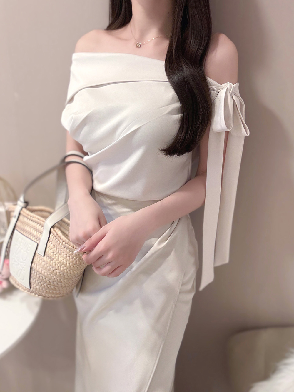 サテンラップデザインマーメイドスカート | 詳細画像6