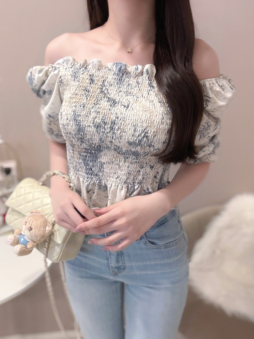 カラースモークブラウス | 詳細画像3