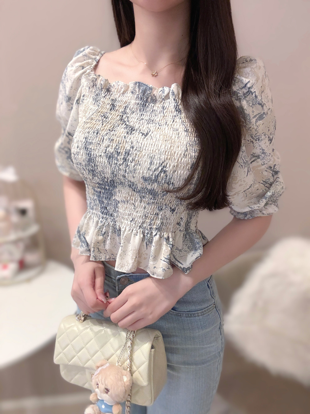 カラースモークブラウス | 詳細画像11