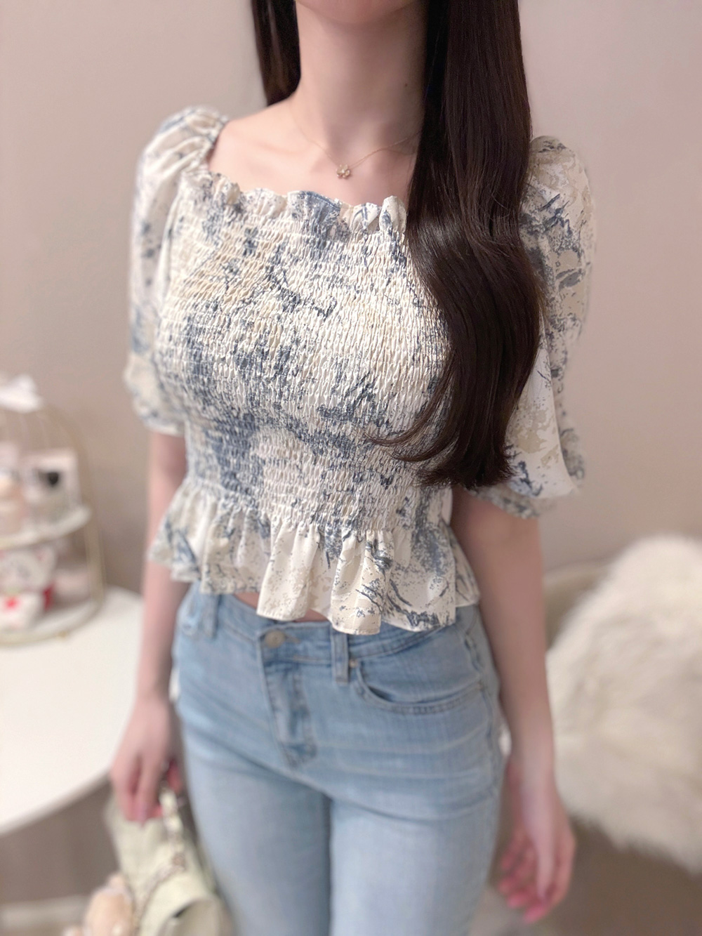 カラースモークブラウス | 詳細画像12