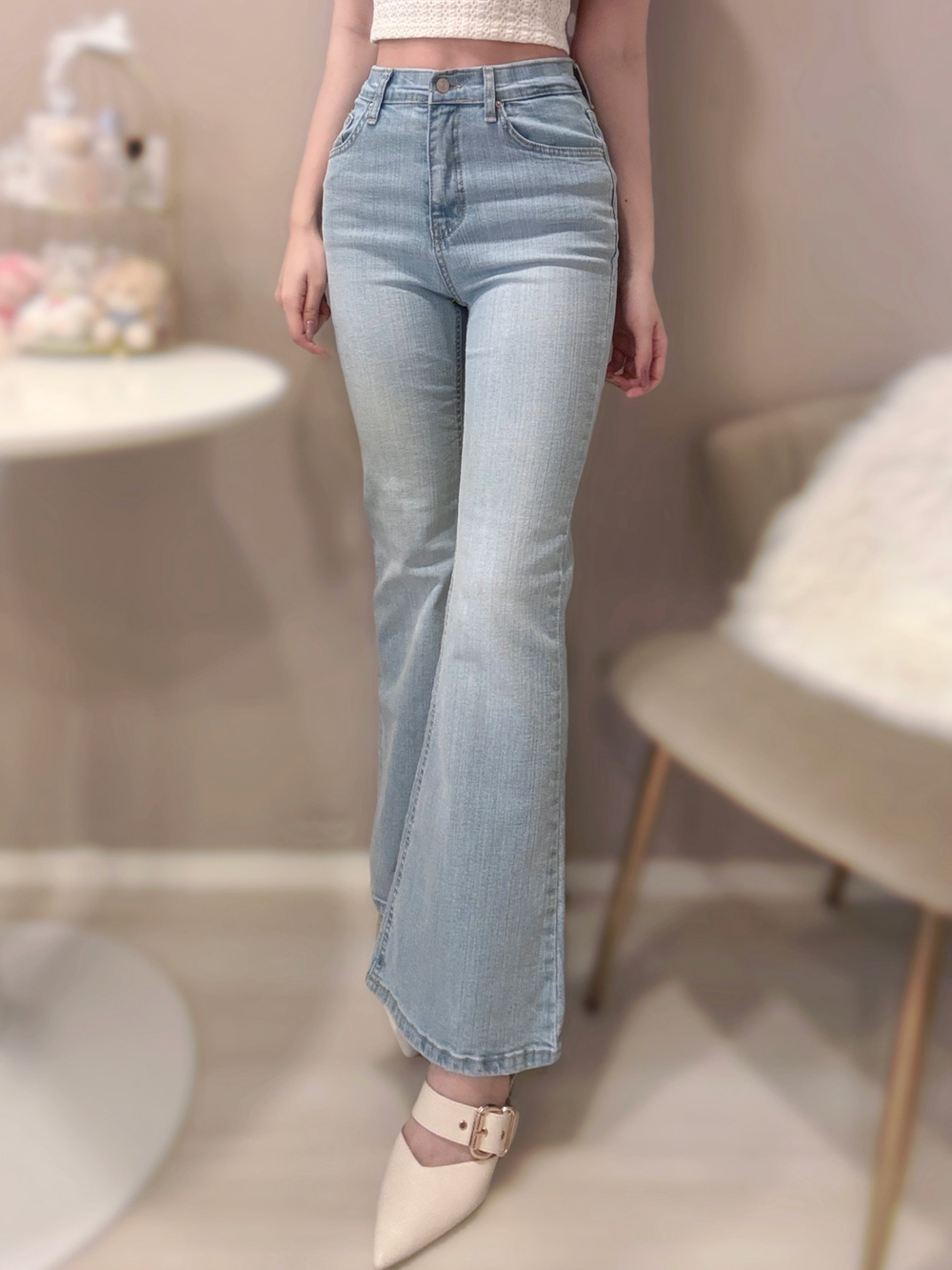 ハイウエストフレアデニムパンツ | 詳細画像2