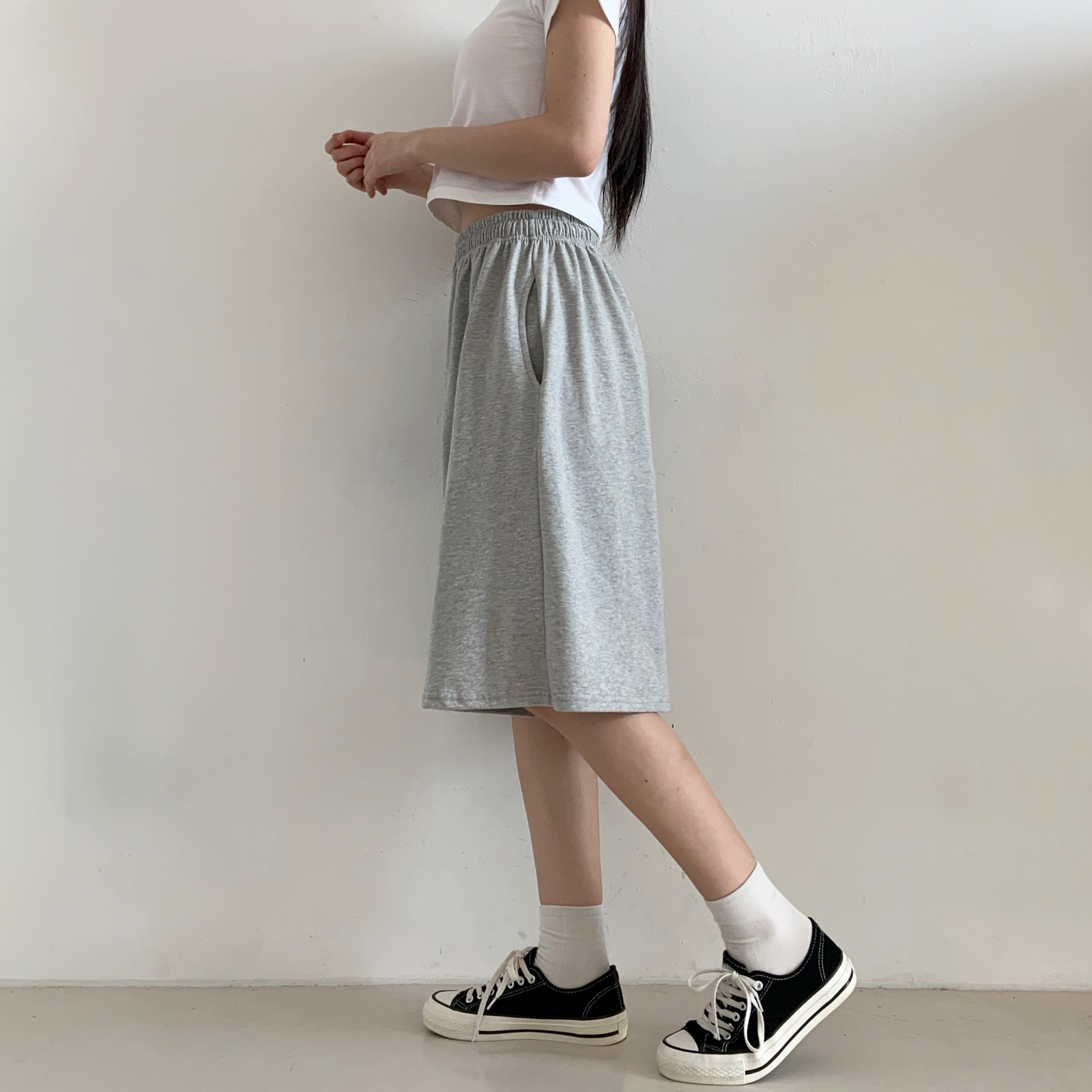 ウエストゴムバミューダトレーニングショートパンツ | 詳細画像2