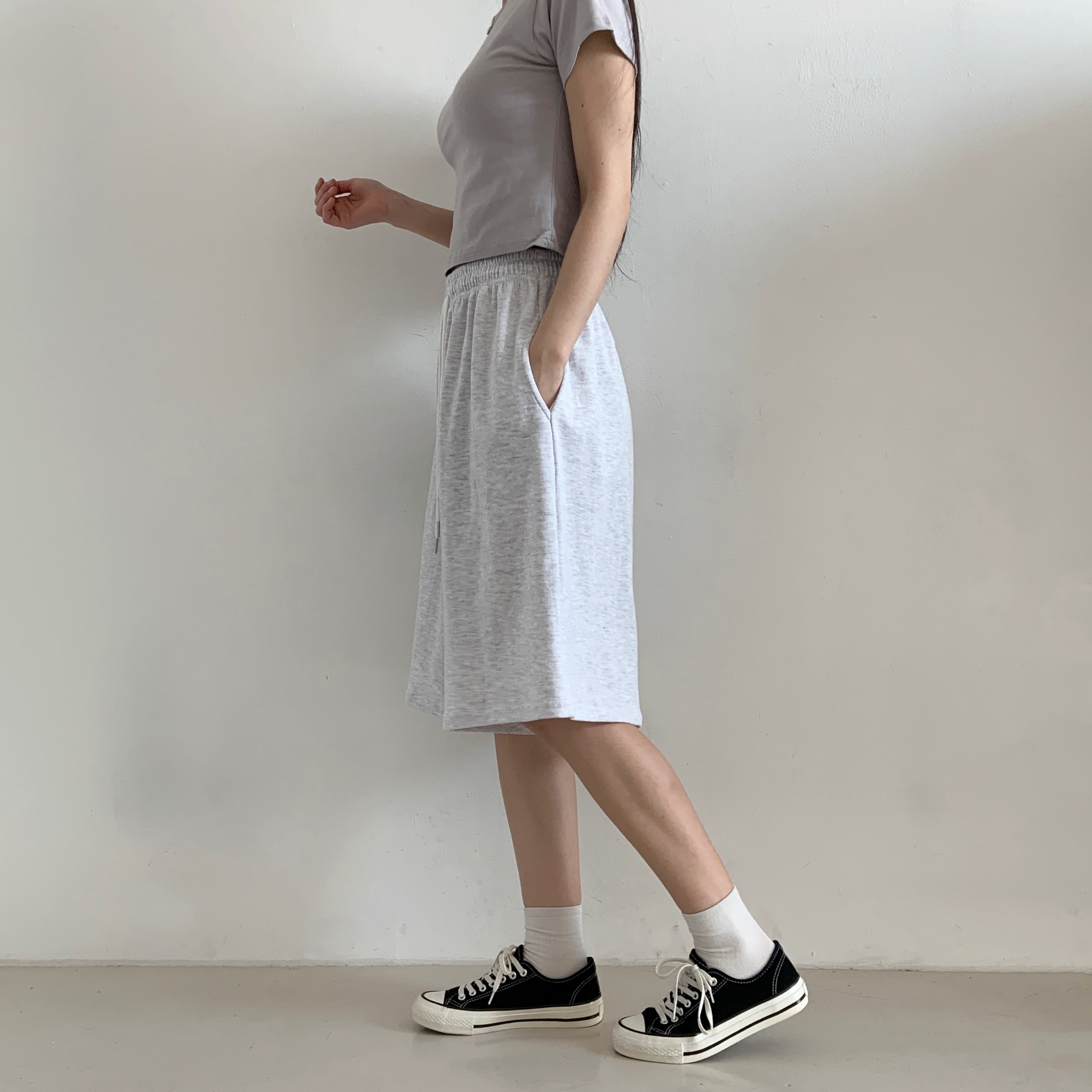 ウエストゴムバミューダトレーニングショートパンツ | 詳細画像3
