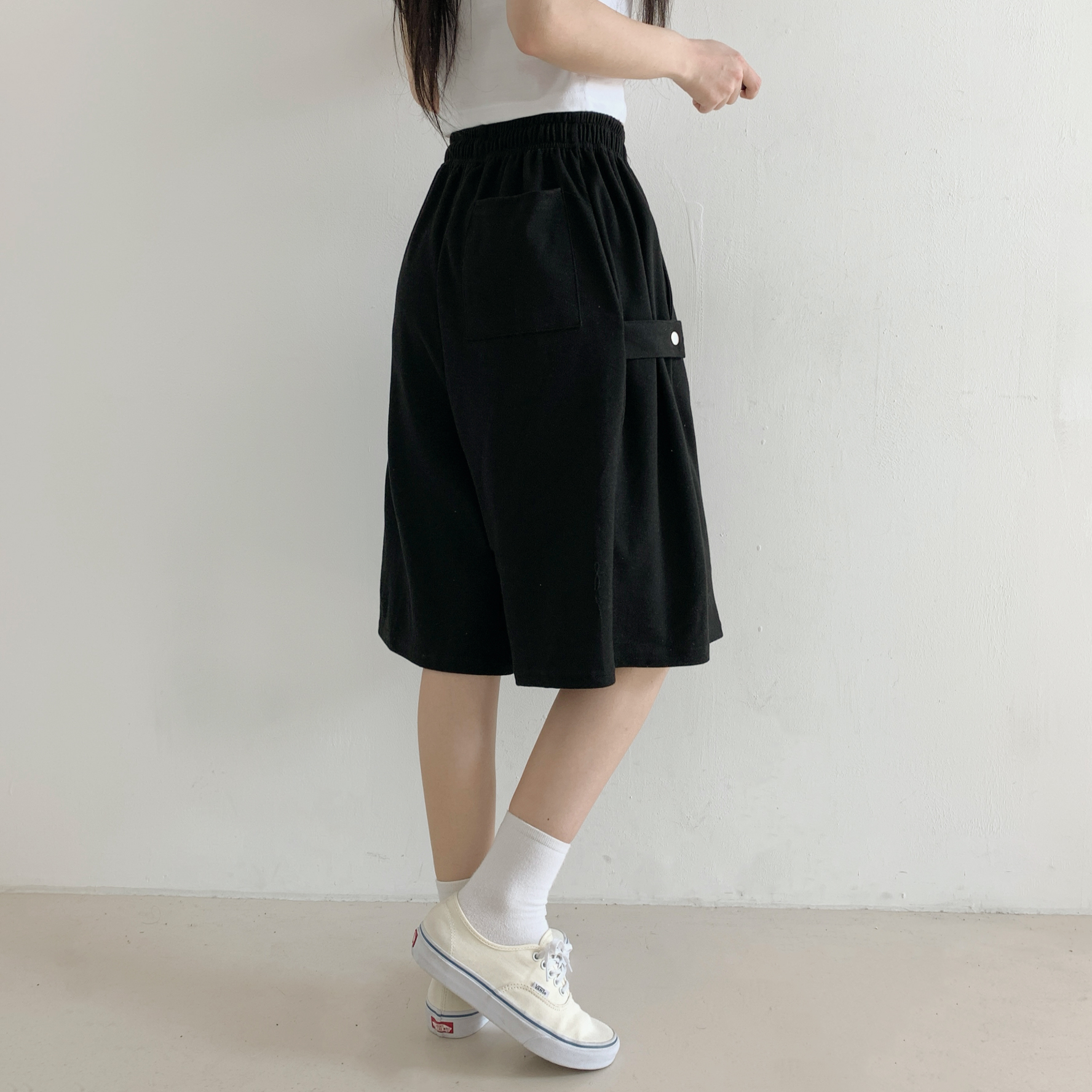 アジャストウエストゴムバミューダショートパンツ | 詳細画像6