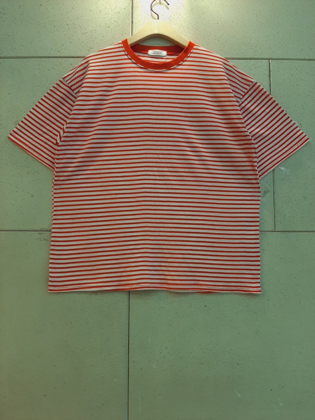 ルーズ半袖ボーダー配色Tシャツ | 詳細画像10