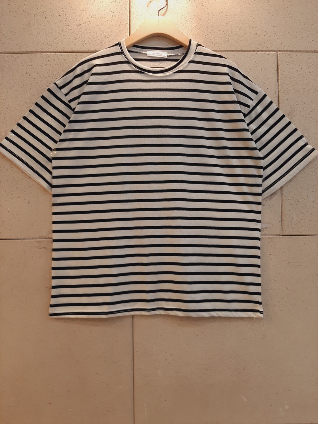 ルーズ半袖ボーダー配色Tシャツ | 詳細画像11