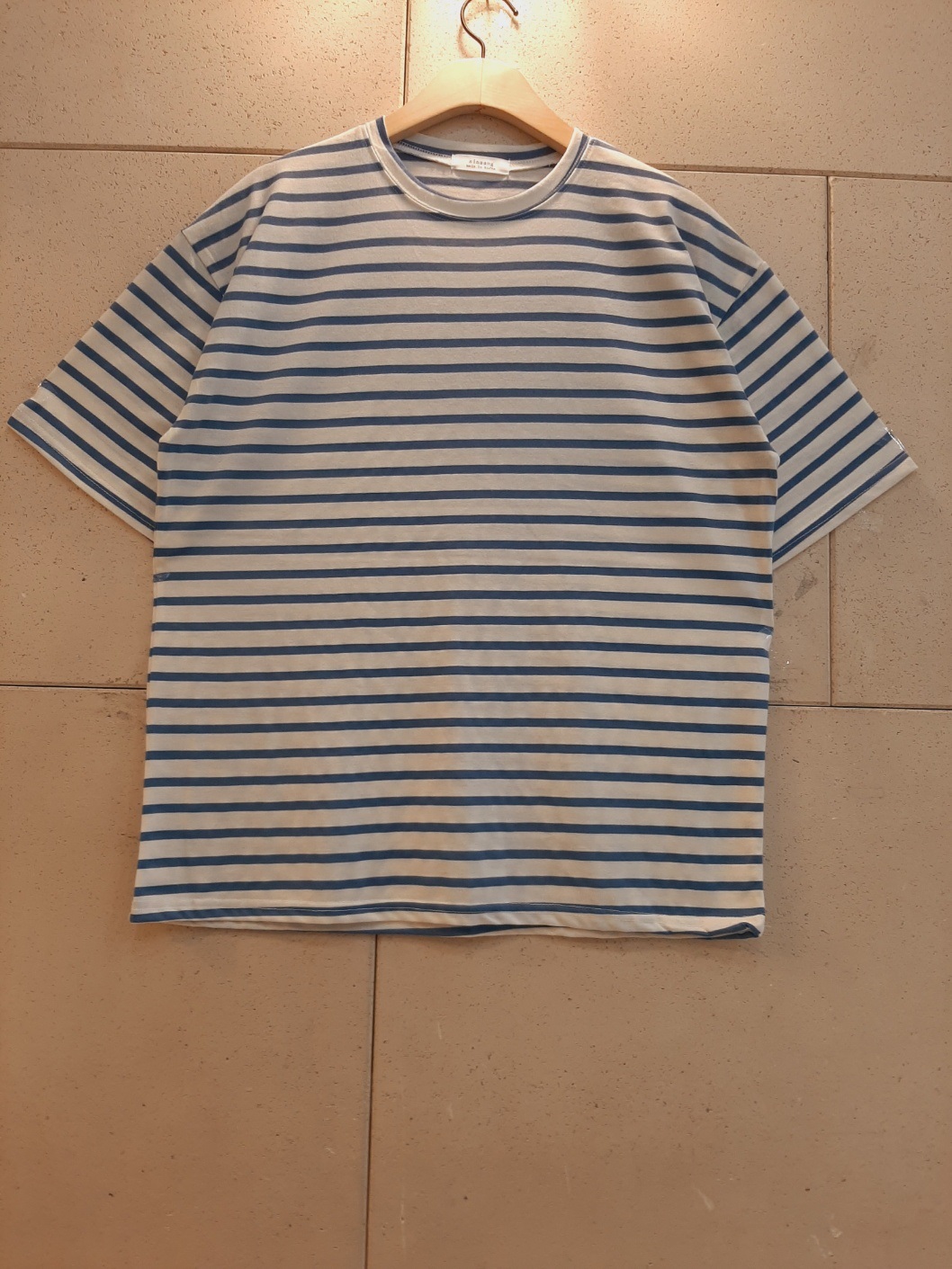 ルーズ半袖ボーダー配色Tシャツ | 詳細画像10