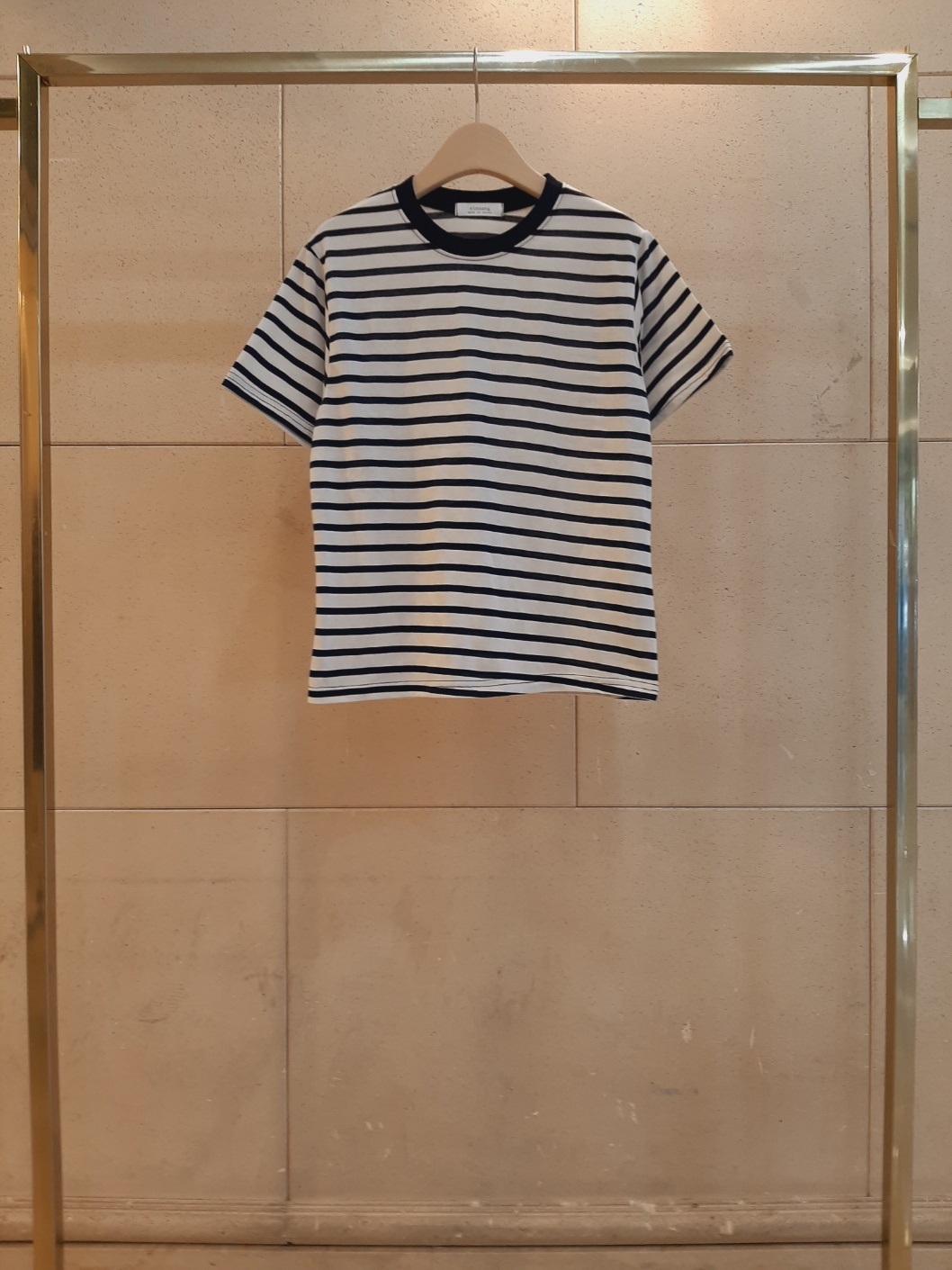 スリム半袖ボーダー配色Tシャツ | 詳細画像9