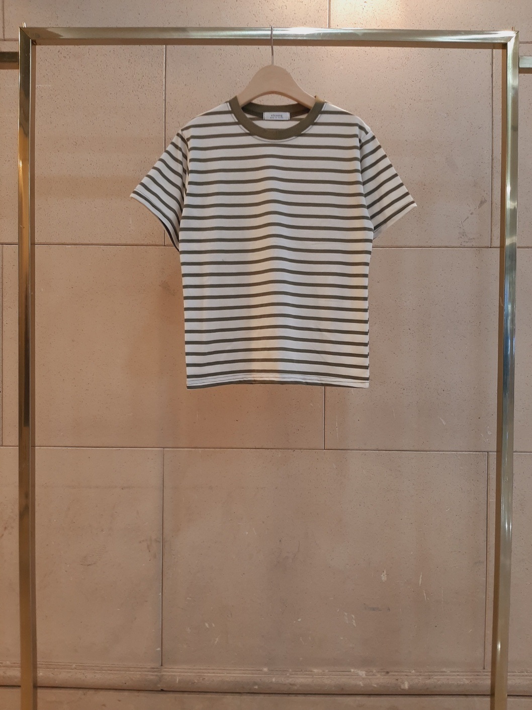スリム半袖ボーダー配色Tシャツ | 詳細画像11