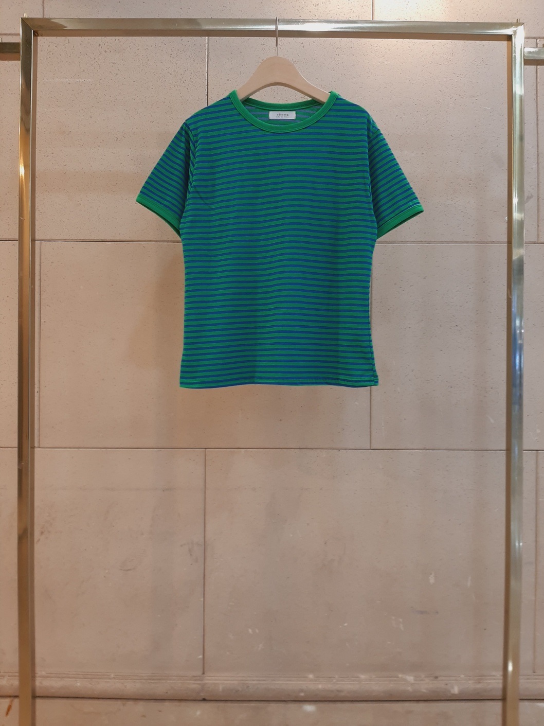 スリム半袖ボーダー配色Tシャツ | 詳細画像9