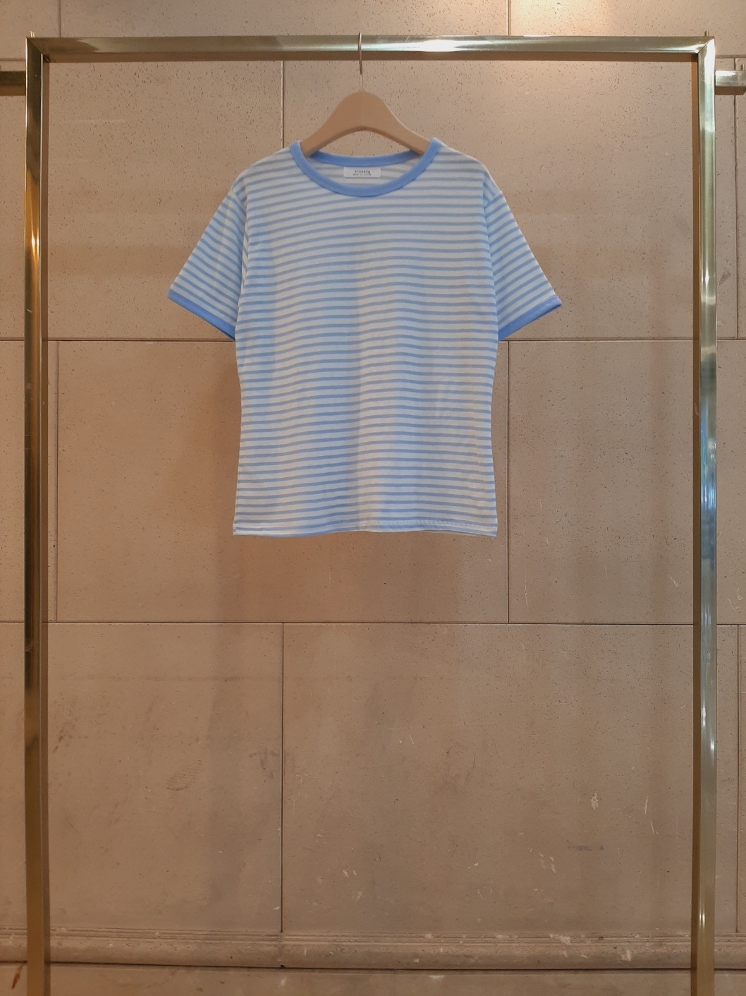 スリム半袖ボーダー配色Tシャツ | 詳細画像10