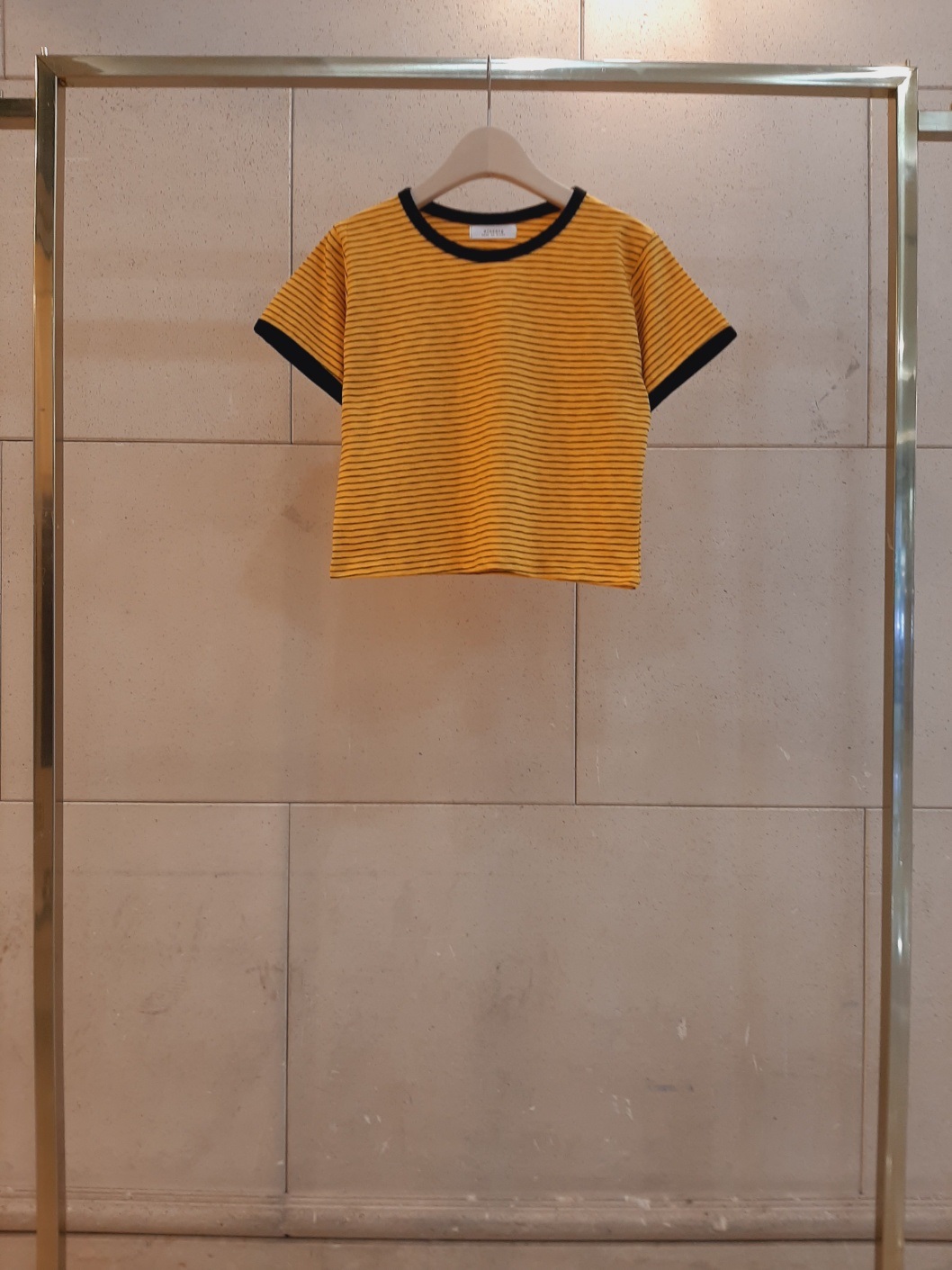 クロップド半袖ボーダー配色Tシャツ | 詳細画像10