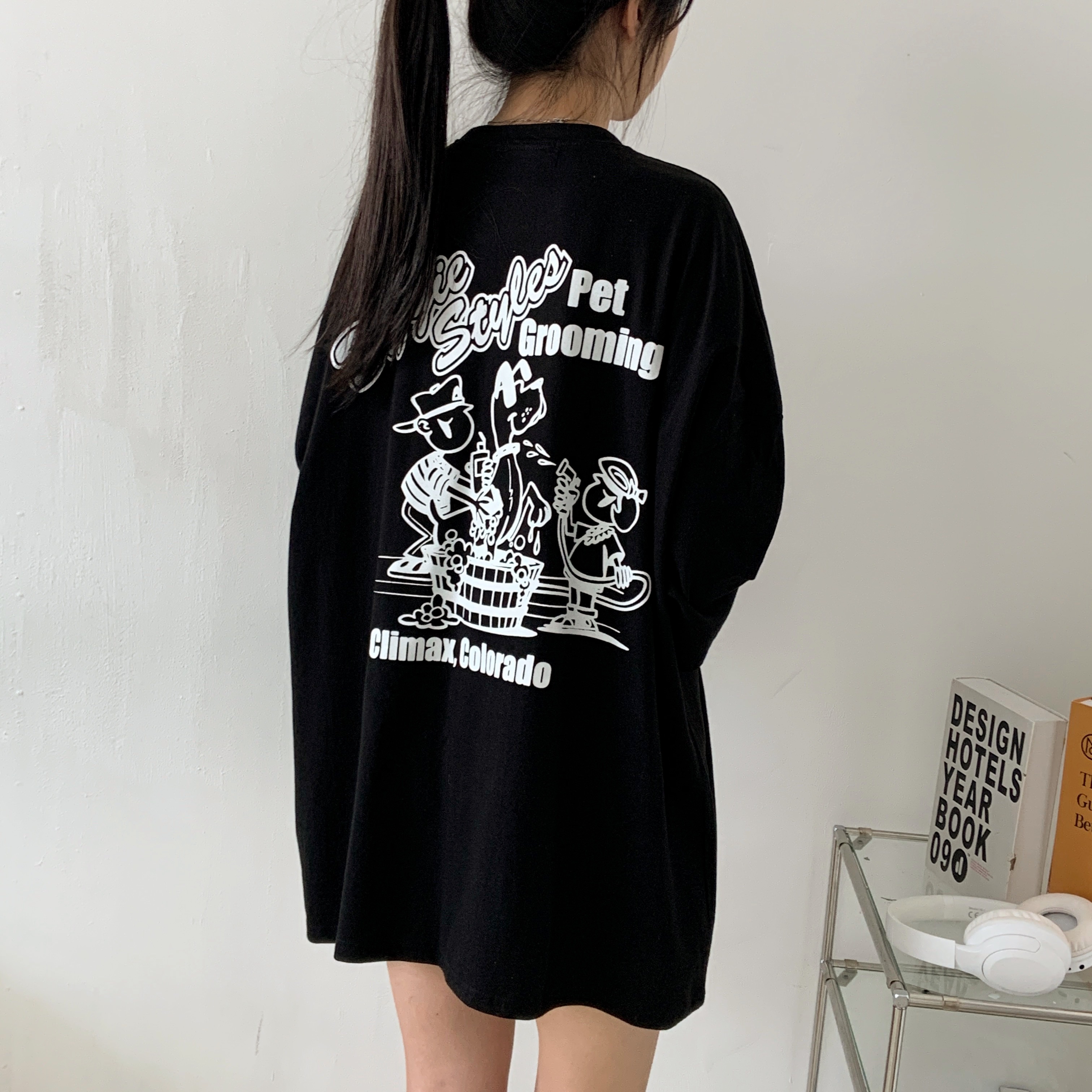 ボクシー半袖両面プリントTシャツ | 詳細画像7