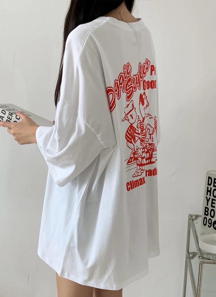 ボクシー半袖両面プリントTシャツ | 詳細画像1