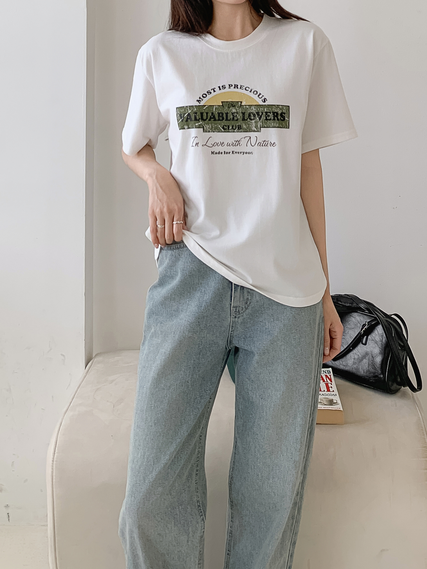 ラウンドネック半袖ロゴTシャツ | 詳細画像2
