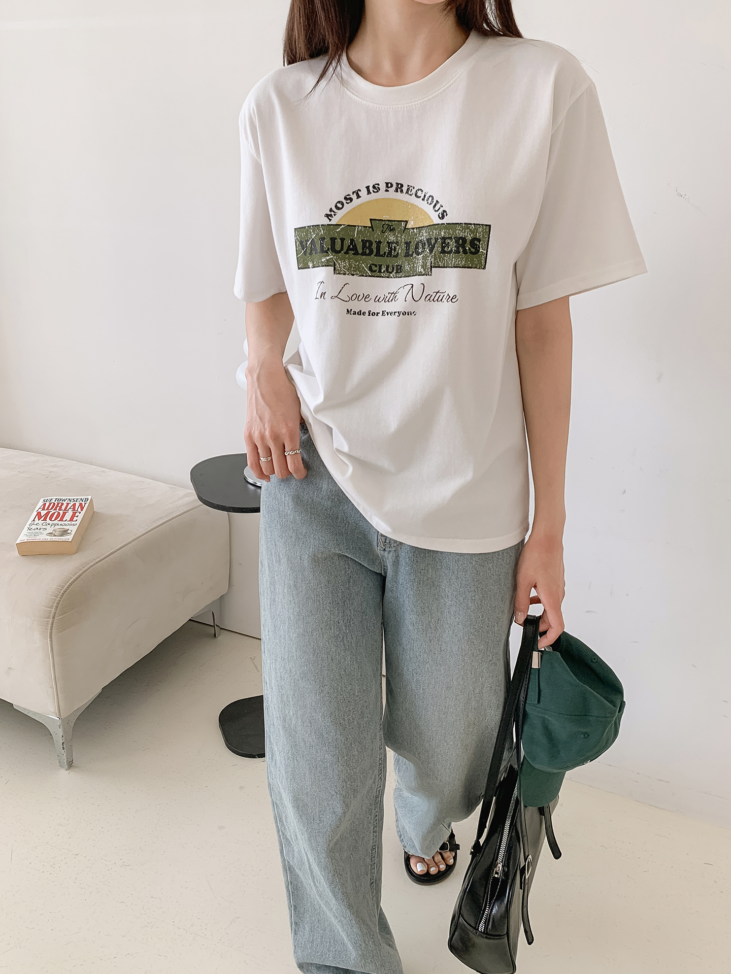 ラウンドネック半袖ロゴTシャツ | 詳細画像9