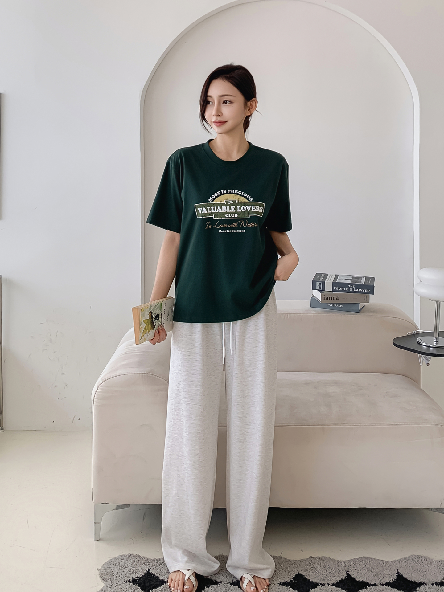 ラウンドネック半袖ロゴTシャツ | 詳細画像11