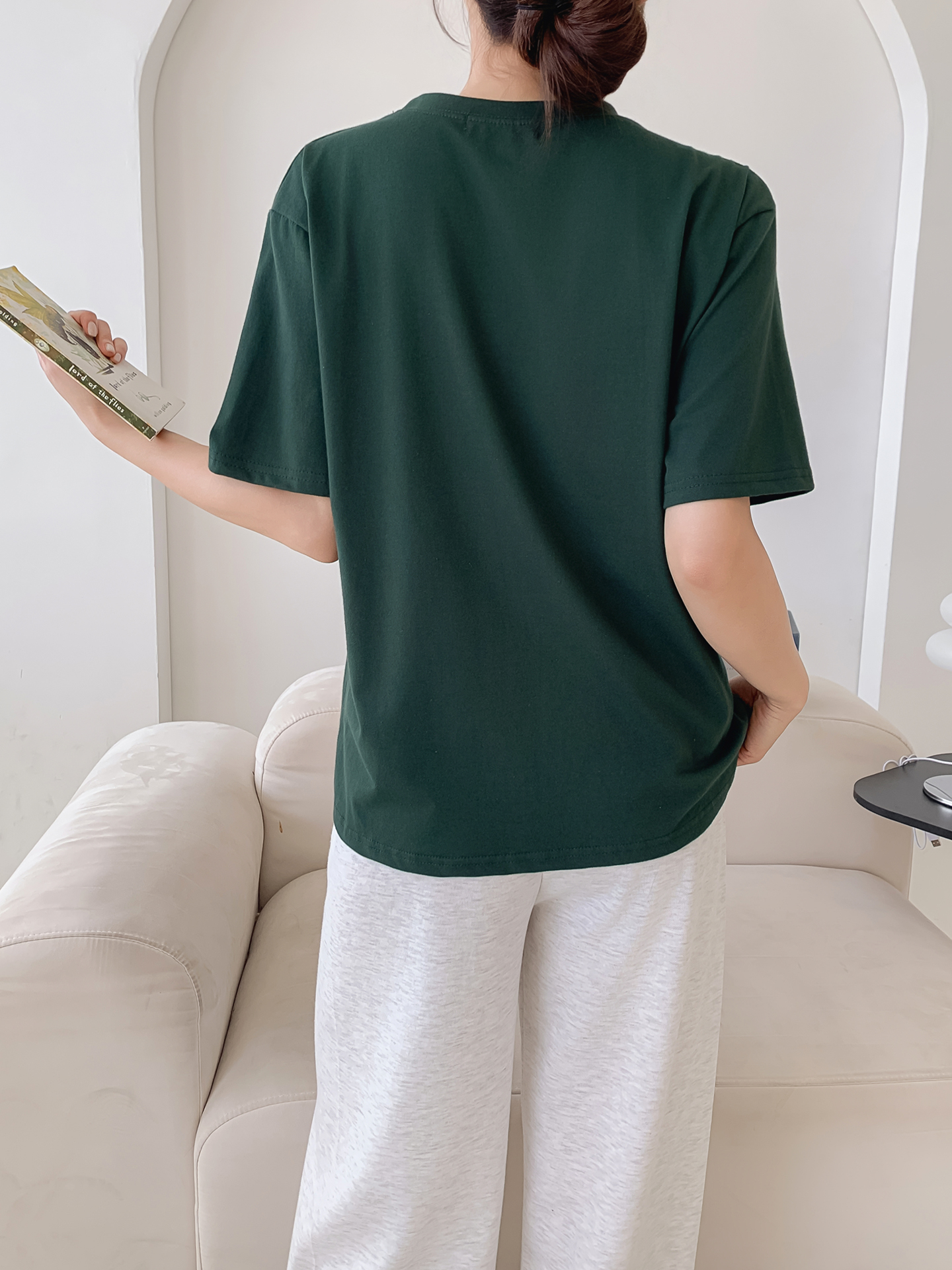 ラウンドネック半袖ロゴTシャツ | 詳細画像13