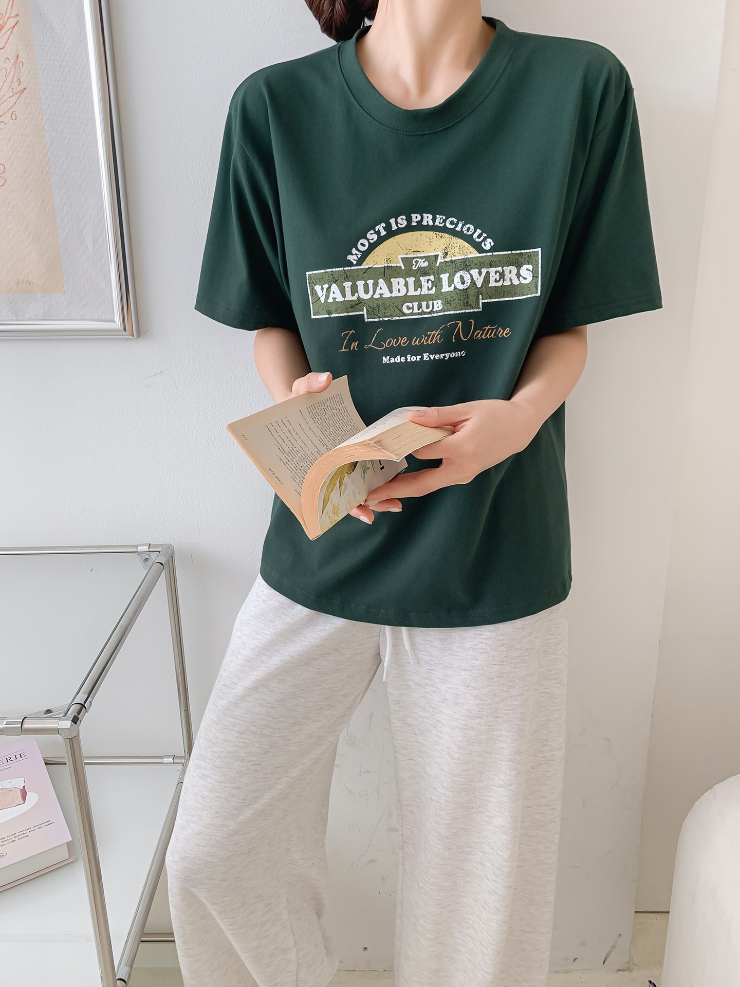ラウンドネック半袖ロゴTシャツ | 詳細画像17