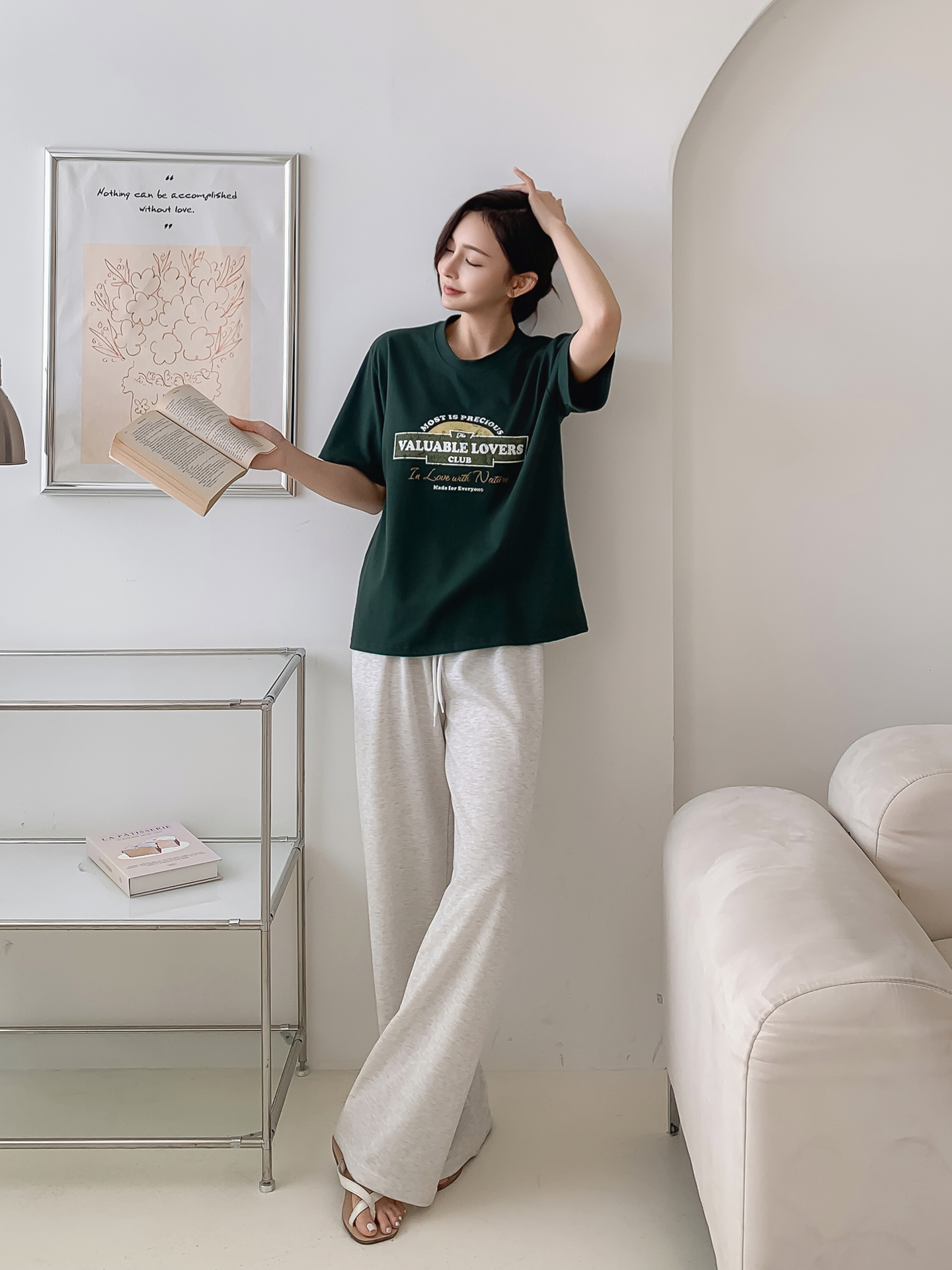 ラウンドネック半袖ロゴTシャツ | 詳細画像18