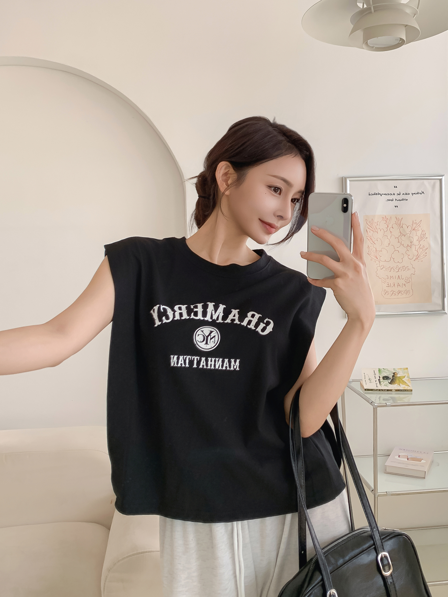 ラウンドネック半袖ロゴTシャツ | 詳細画像8