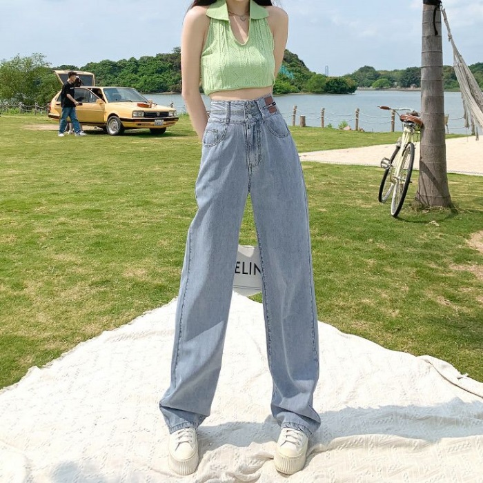 ツーボタンワイドパンツデニムパンツ | 詳細画像16
