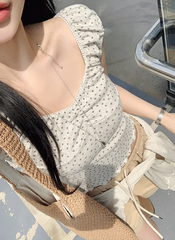 パンチングシャーリングドットカラーノースリーブ | 66girls | 詳細画像1