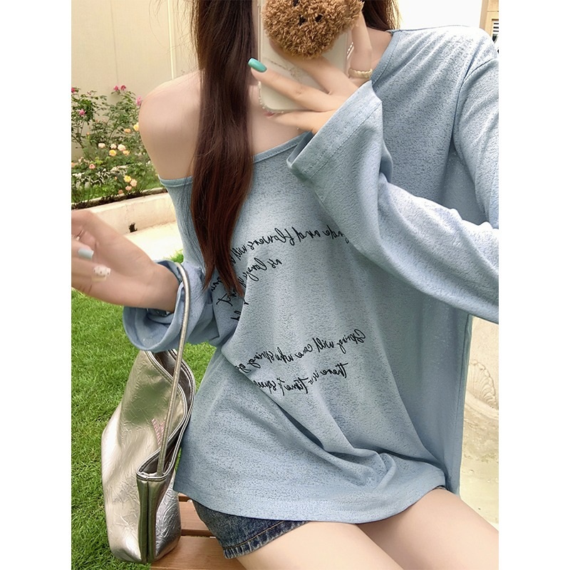 シースルールーズレタリングTシャツ | 詳細画像6