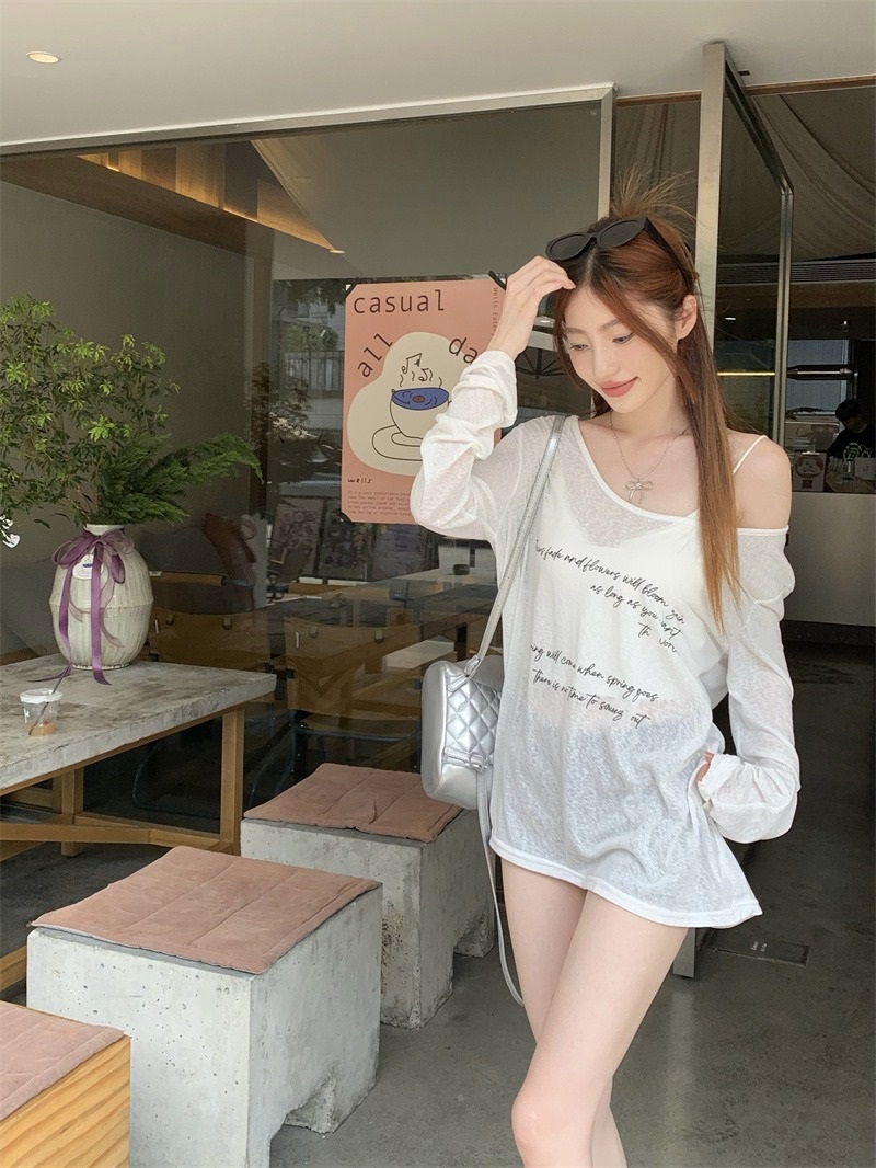 シースルールーズレタリングTシャツ | 詳細画像11