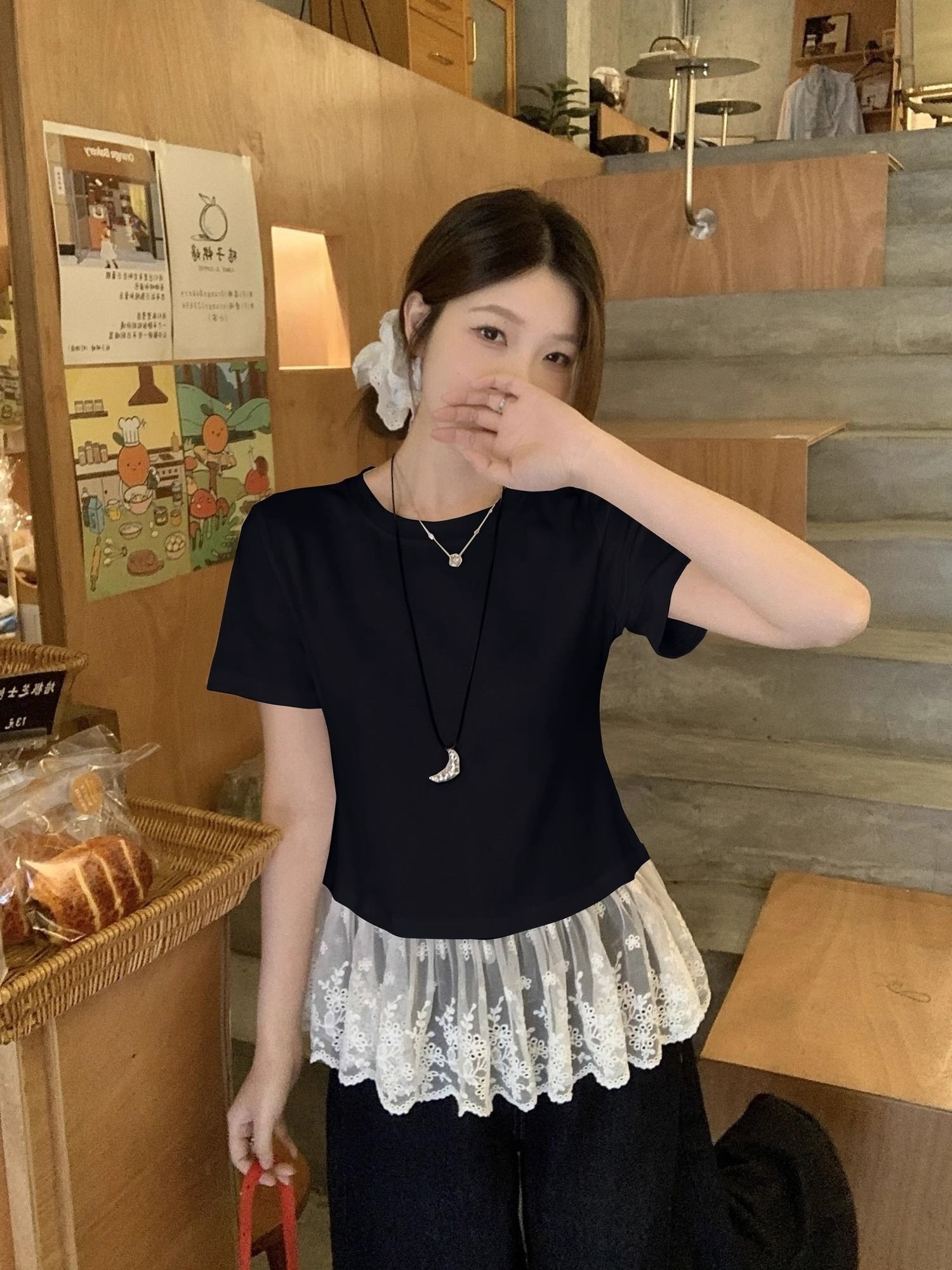 フリルレイヤード風半袖Tシャツ | 詳細画像4
