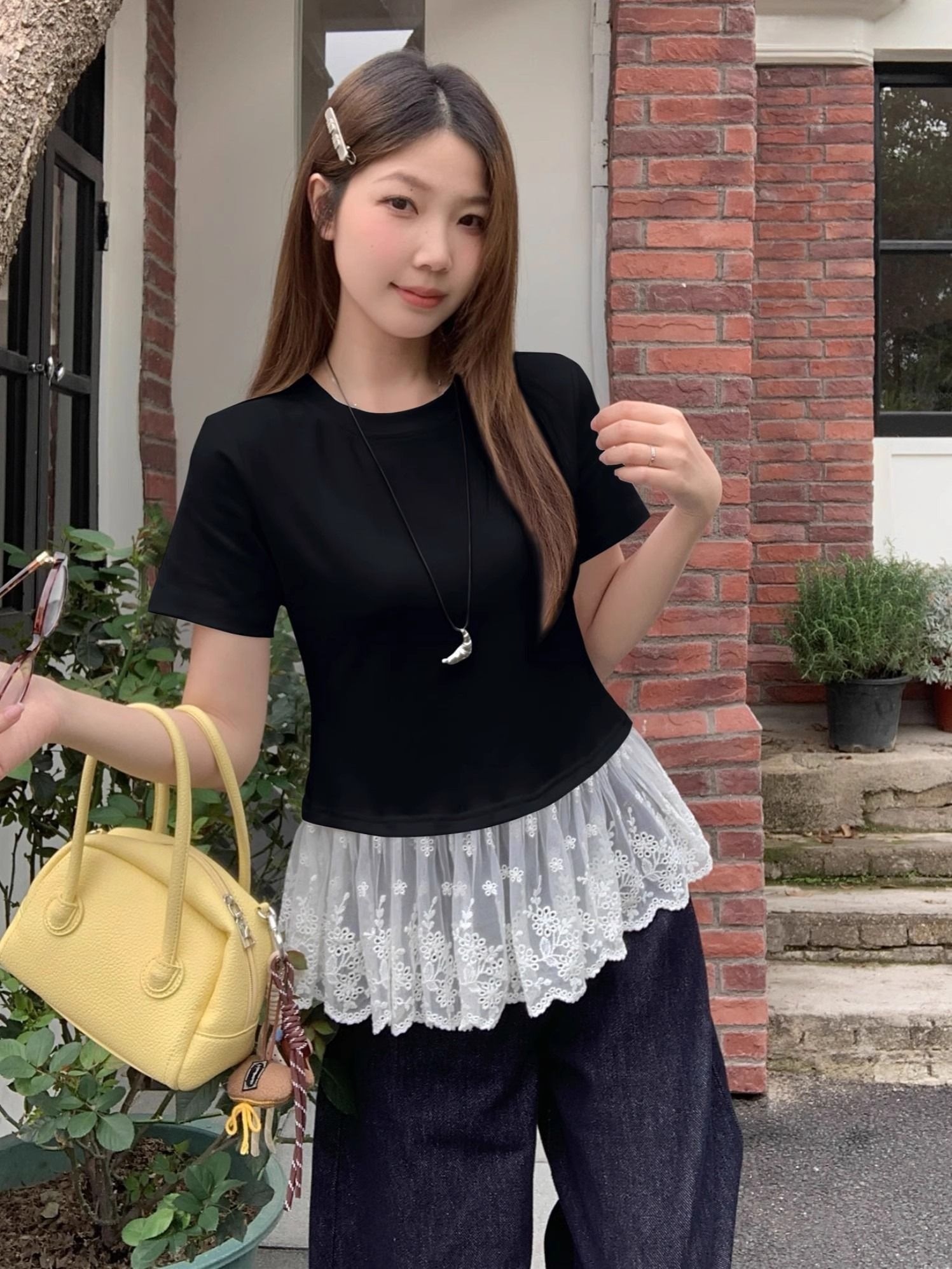 フリルレイヤード風半袖Tシャツ | 詳細画像5