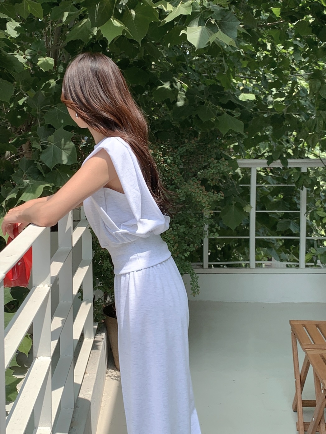 ウエストゴムレタリング夏ツーピース | 詳細画像8