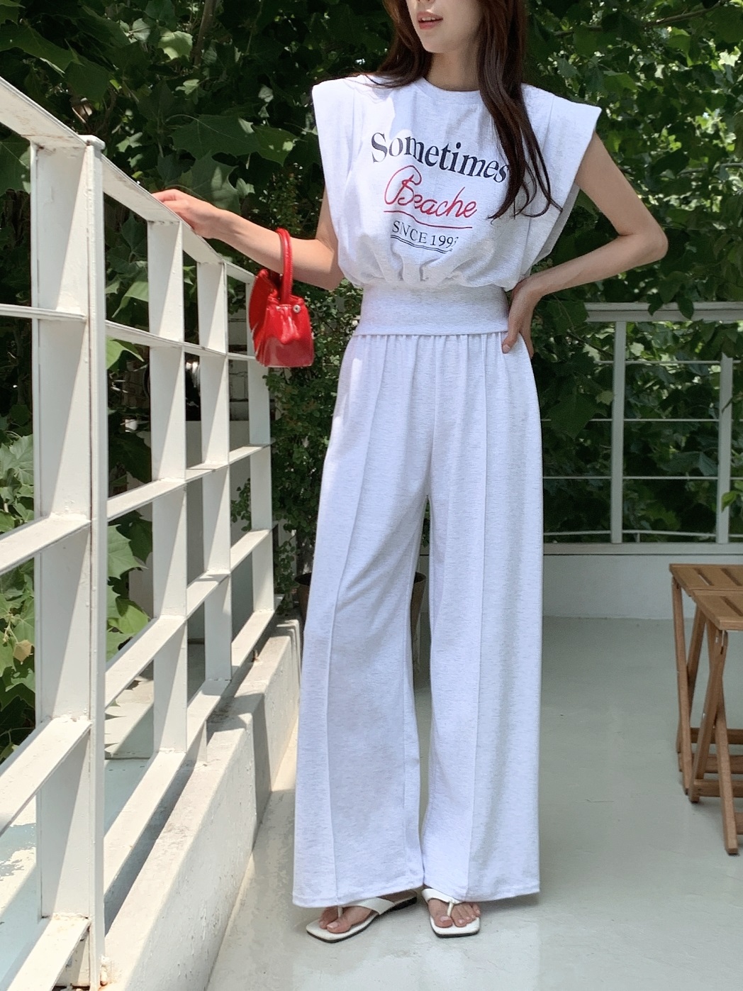 ウエストゴムレタリング夏ツーピース | 詳細画像9