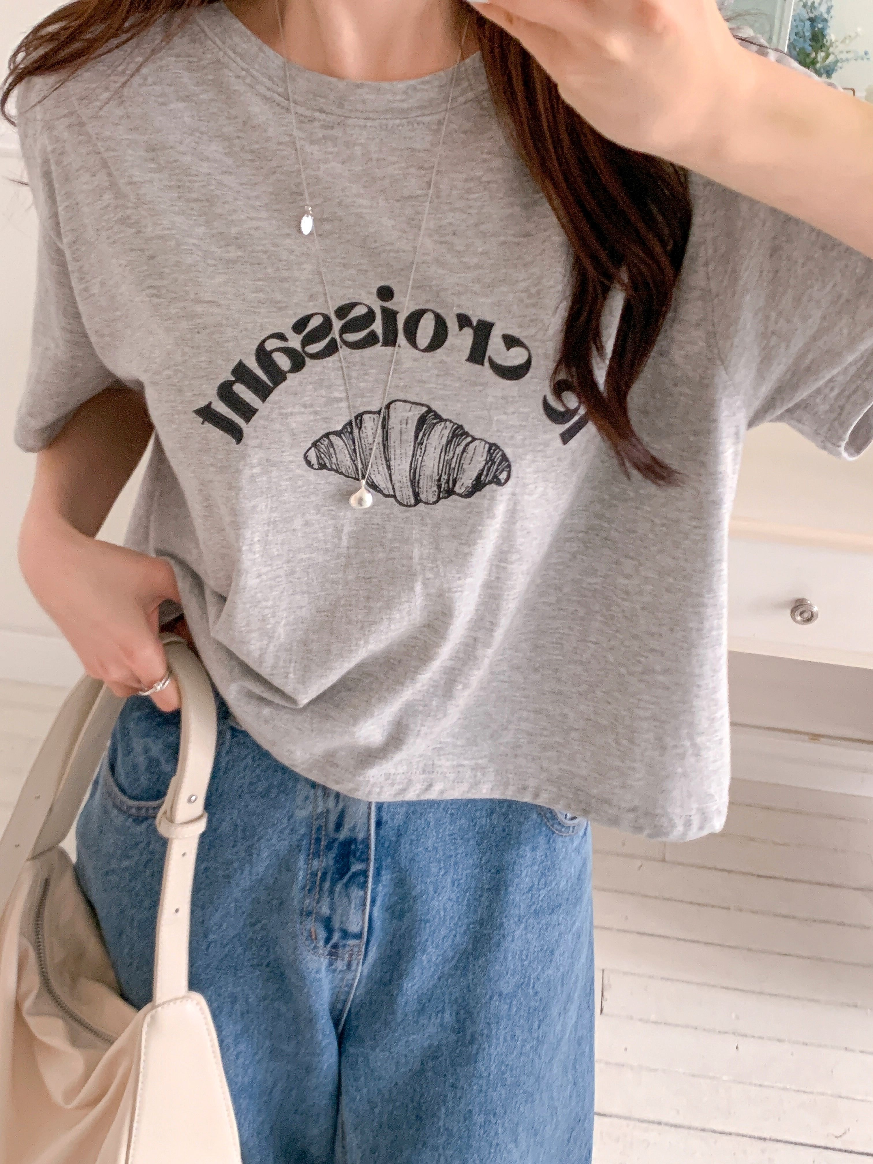 ラウンドネック半袖プリントTシャツ | 詳細画像2