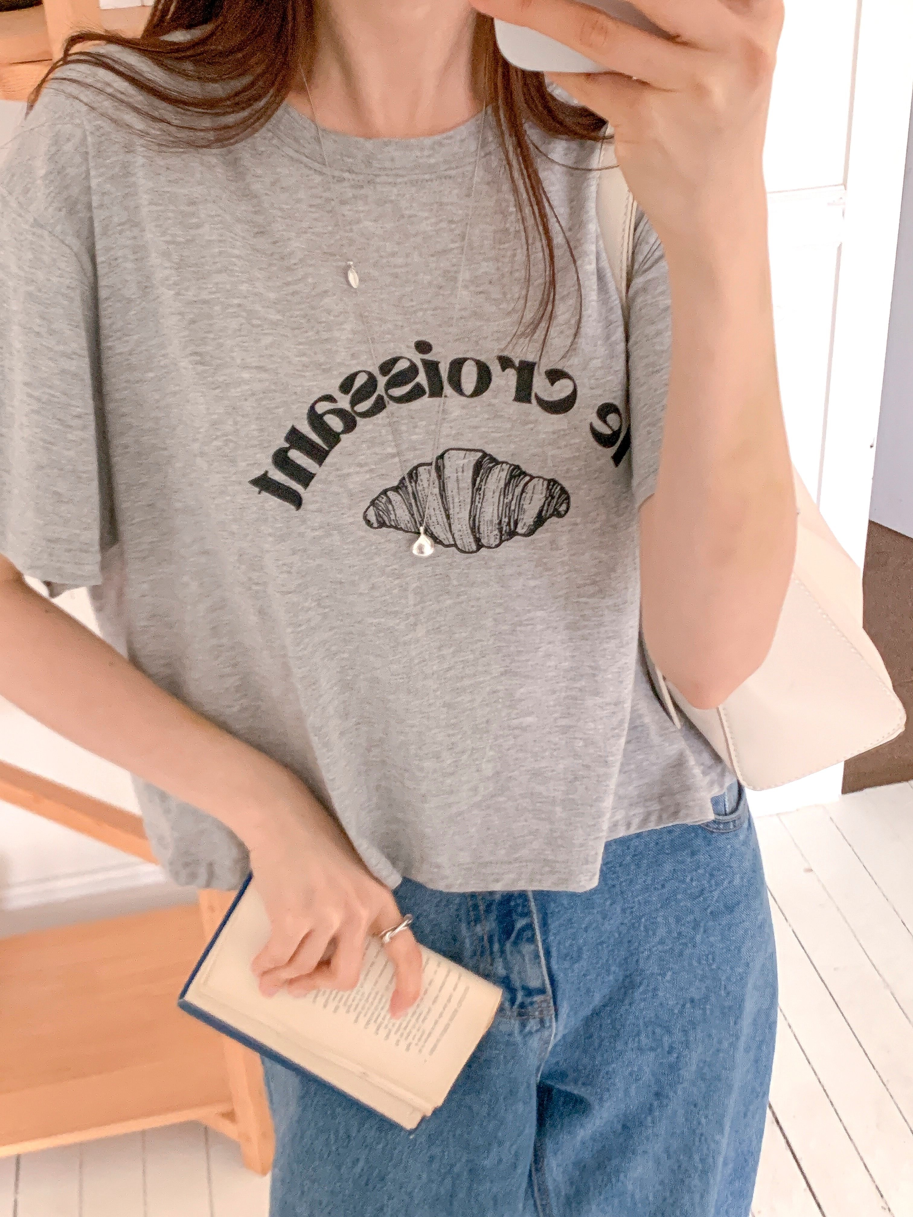 ラウンドネック半袖プリントTシャツ | 詳細画像6