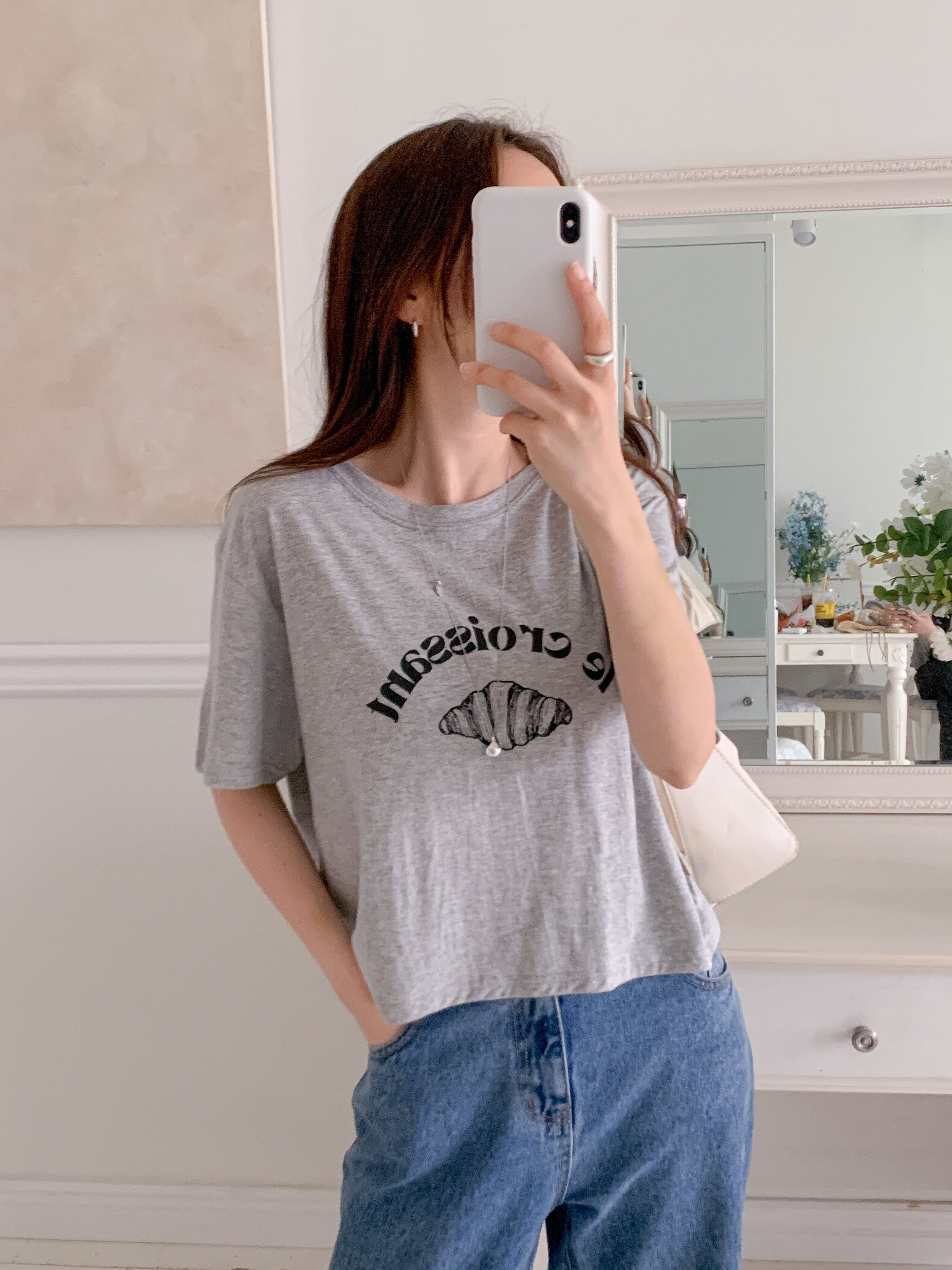 ラウンドネック半袖プリントTシャツ | 詳細画像7