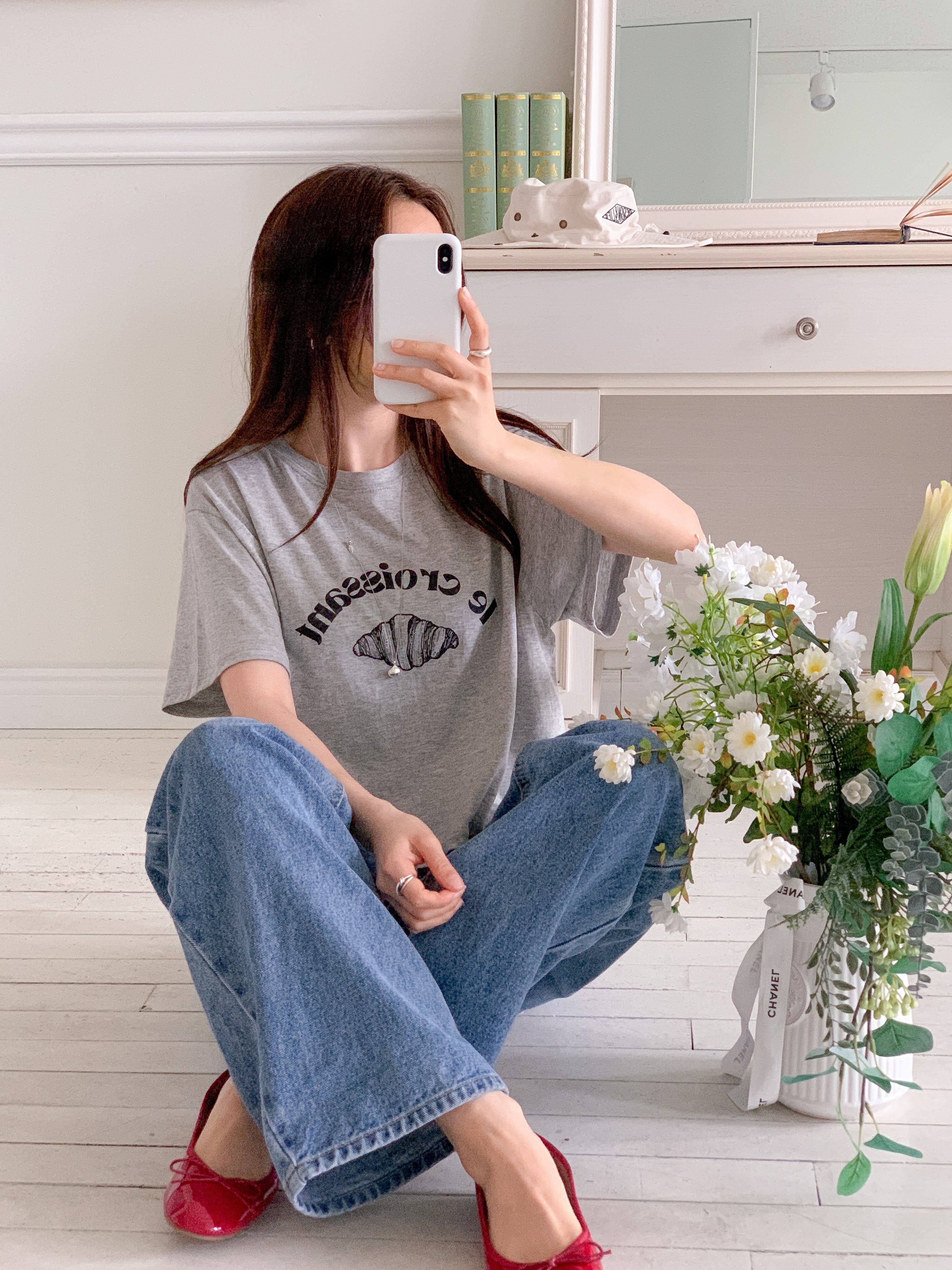 ラウンドネック半袖プリントTシャツ | 詳細画像9